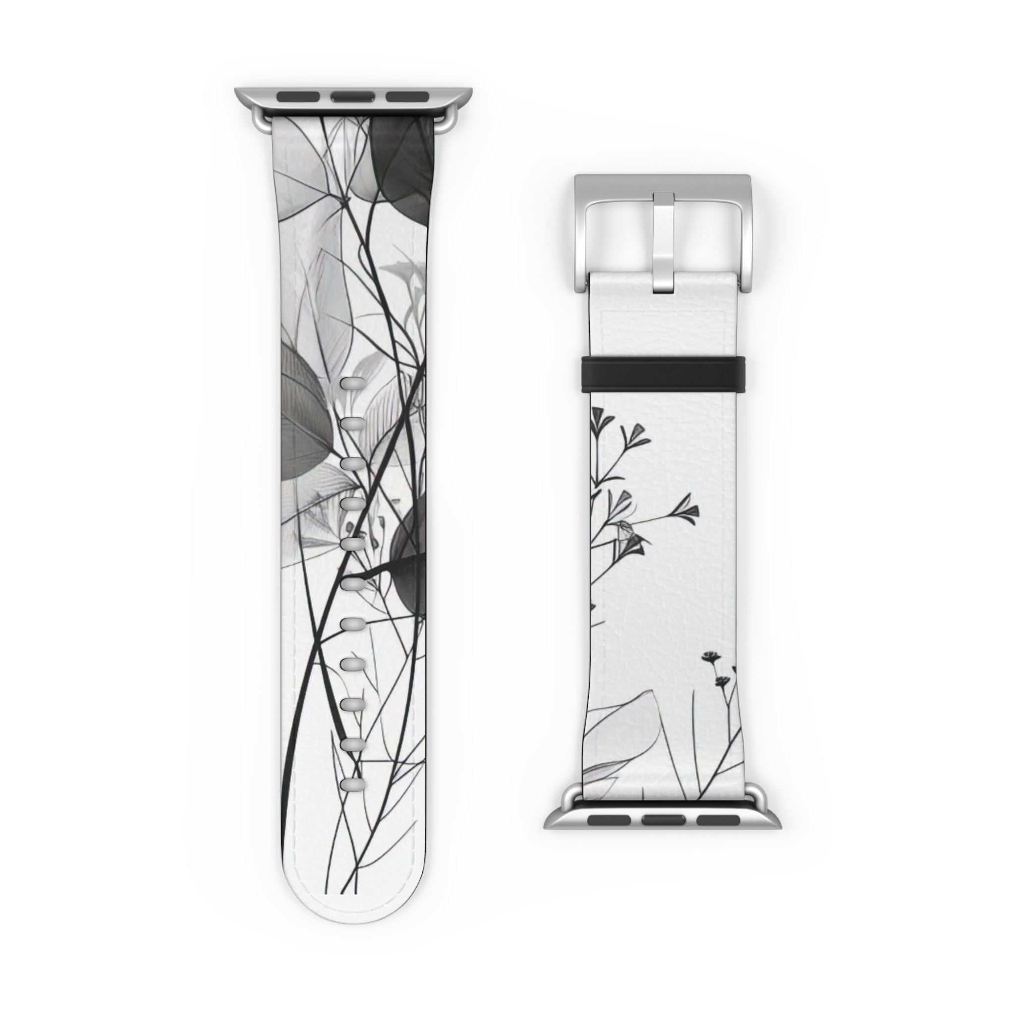 Silver Leaves - Watch Band