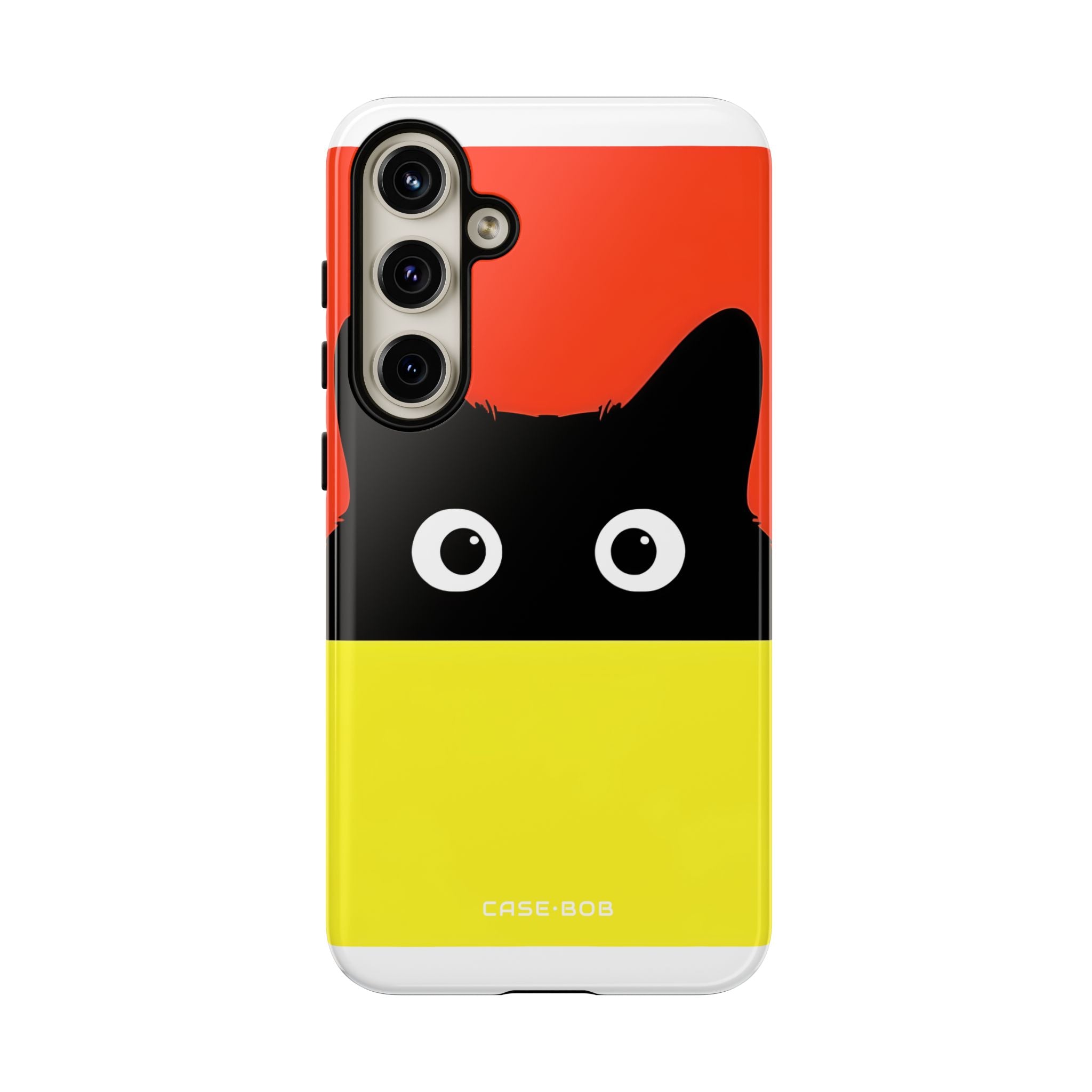 Peekaboo Cat Crimson Samsung S24 Plus Case - Tough