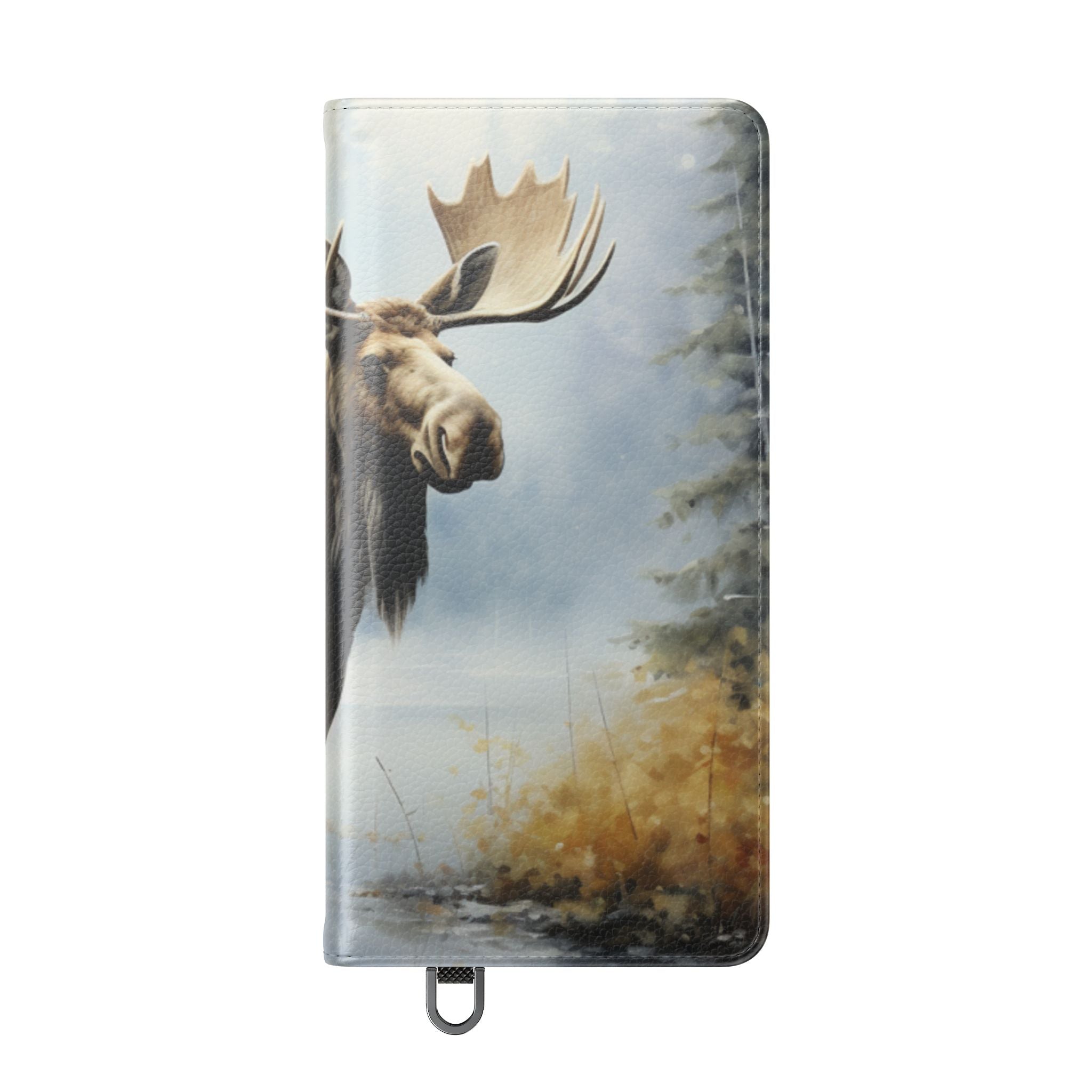 Misty Moose Reflection - Samsung S25 Ultra Case - Lompakkokotelo