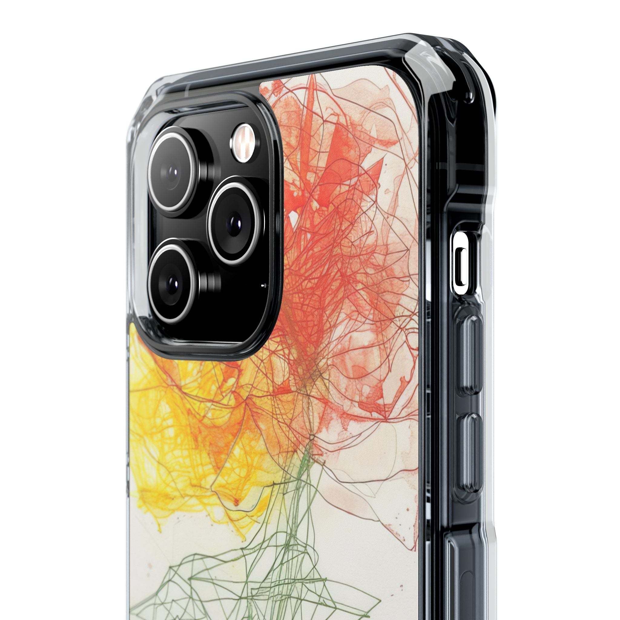 Fiery Blossom Tangle iPhone 14 - Impact Clear+