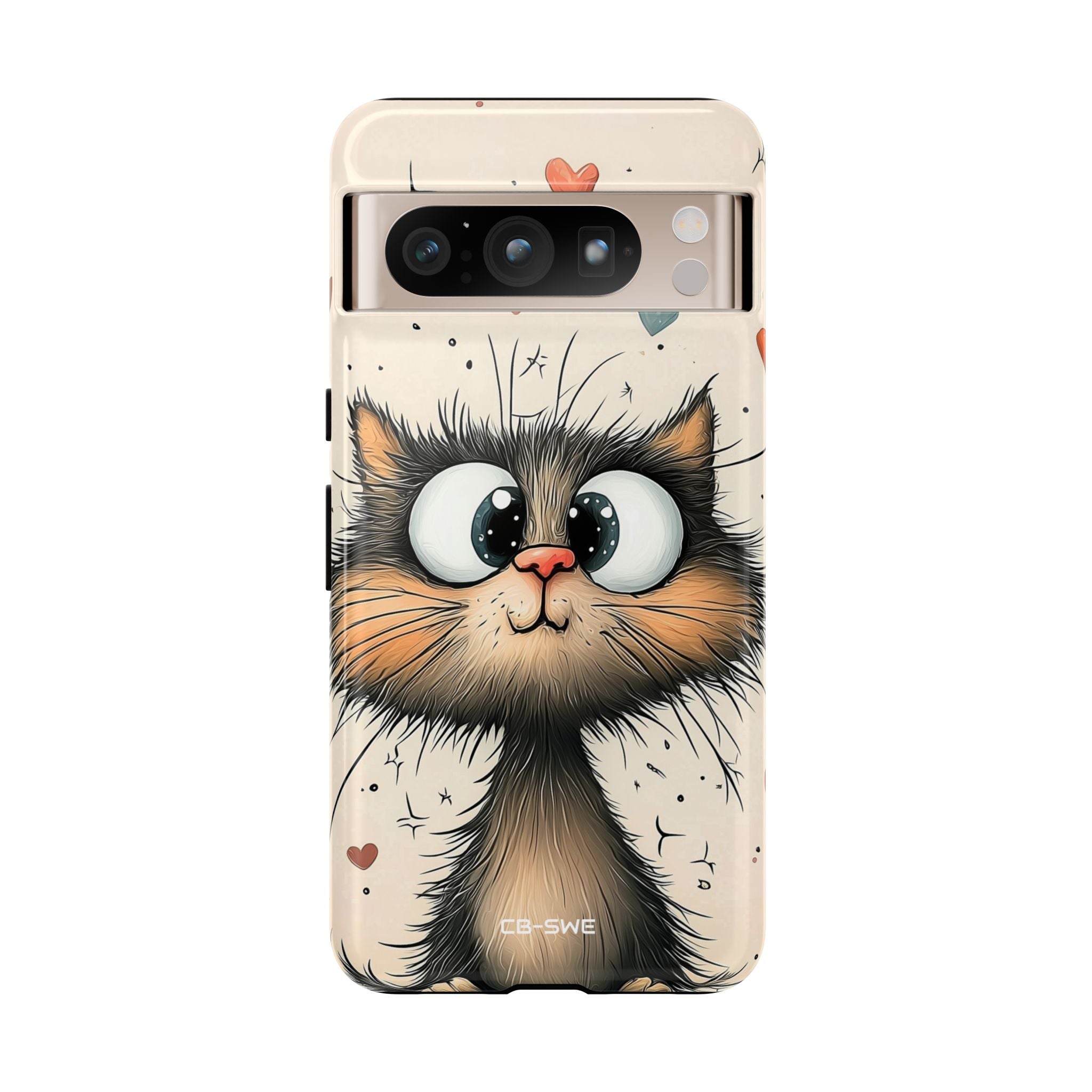 Whimsical Cat Smiles - Google Pixel Case
