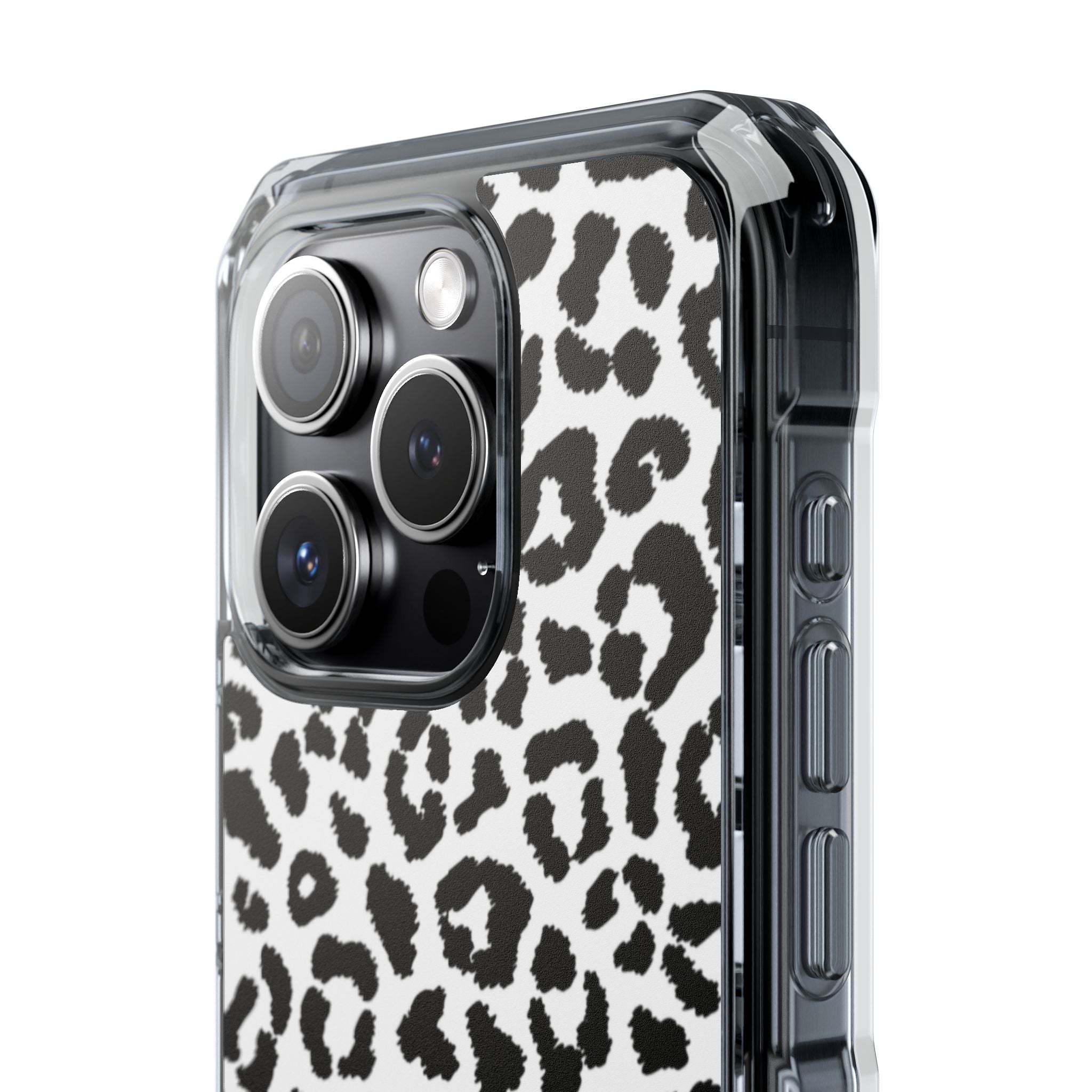 Monochrome Leopard Essence iPhone Case - Impact