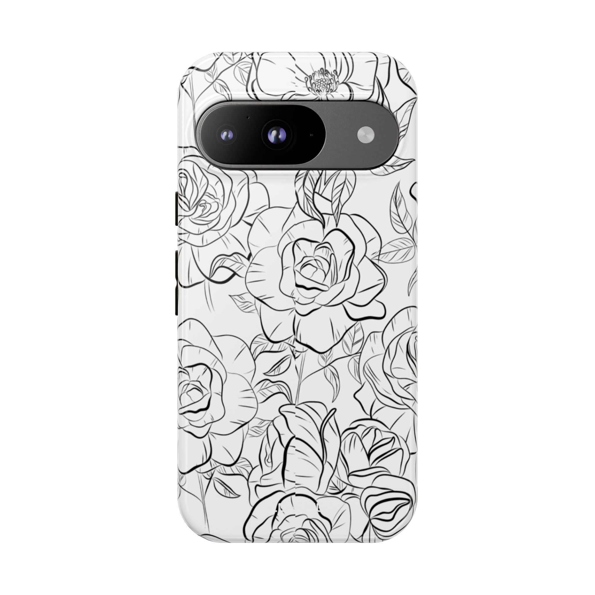 Intricate Rose Sketches - Google Pixel Case