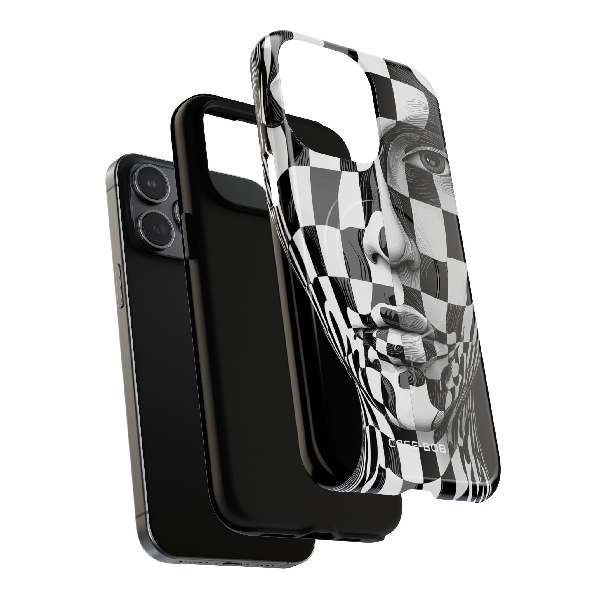 Checkered Face iPhone 15 Pro Max Case - Tough+