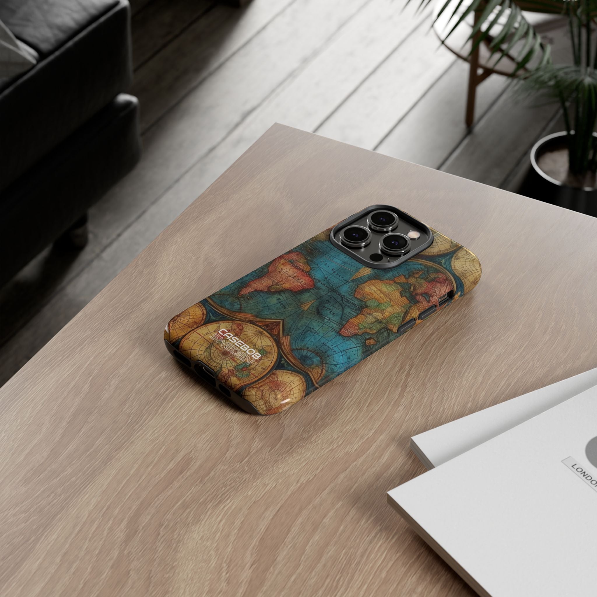 Vintage verdenskort iPhone 14 - Tough