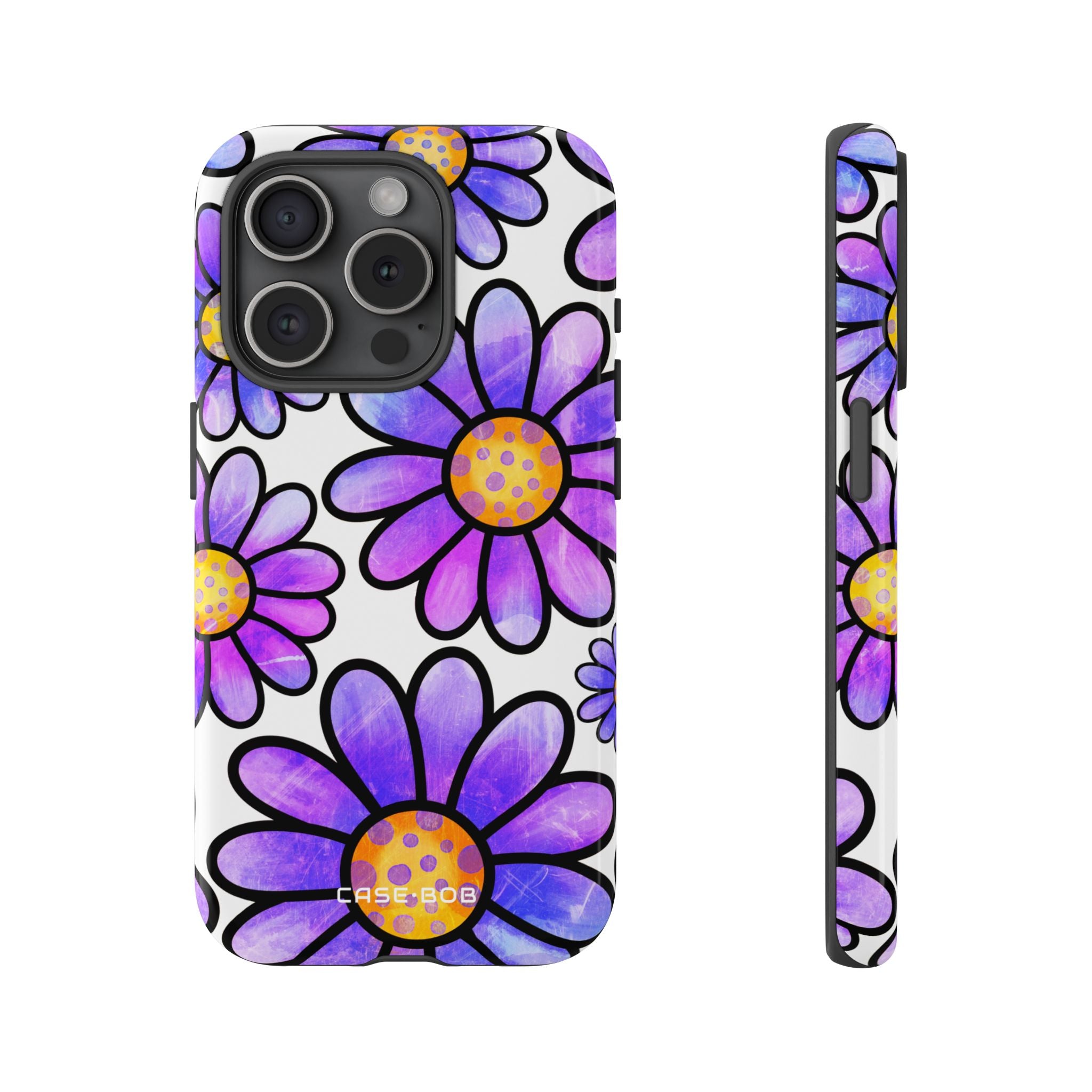 Polka Dot Blooms iPhone 15 Pro Case - Tough