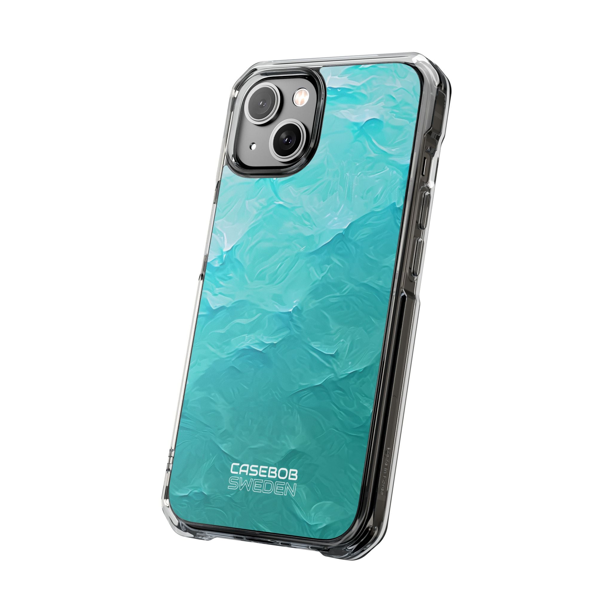 Soothing Aqua Currents iPhone 14 - Impact Clear+