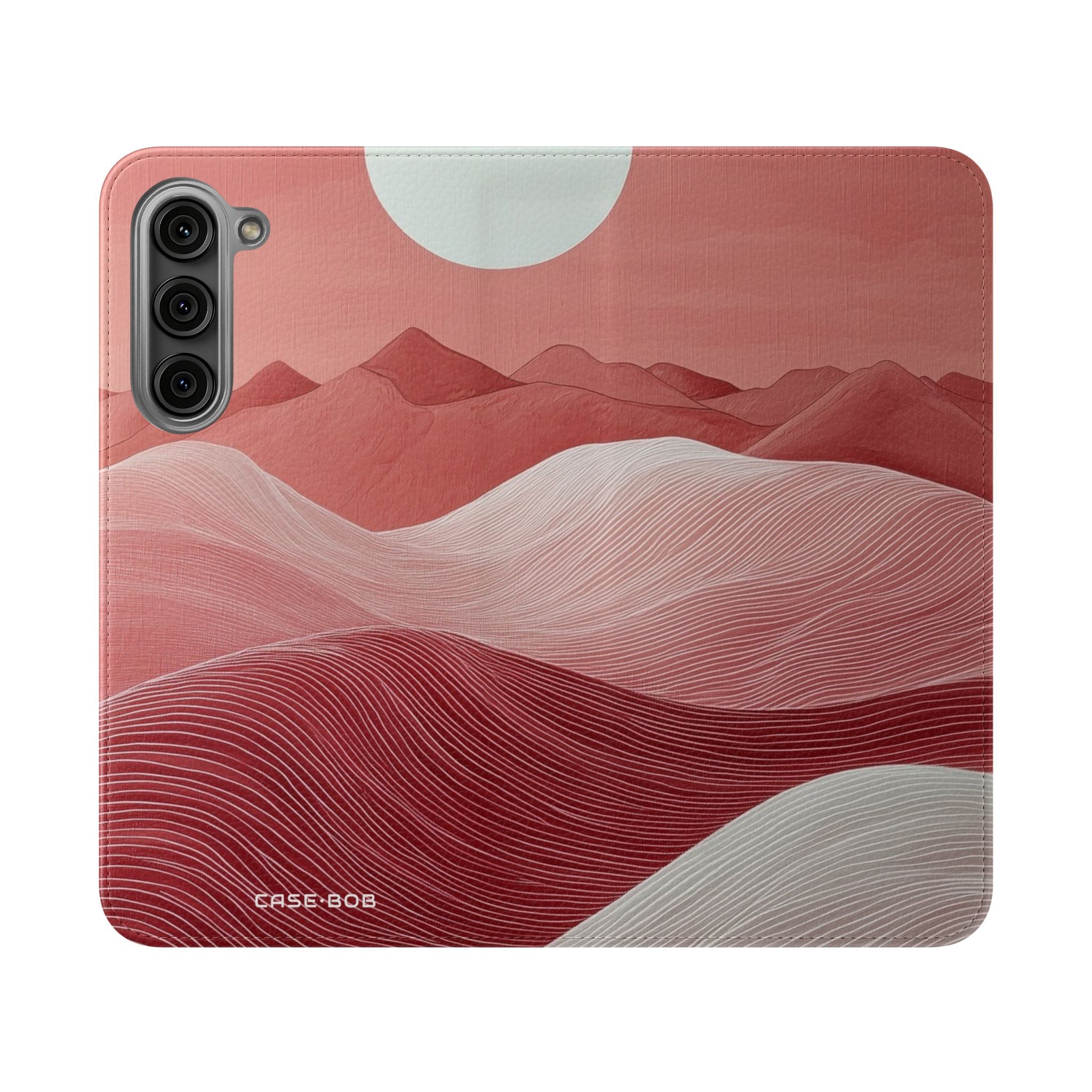 White Orb Dunes - Samsung S23+ Case - Wallet
