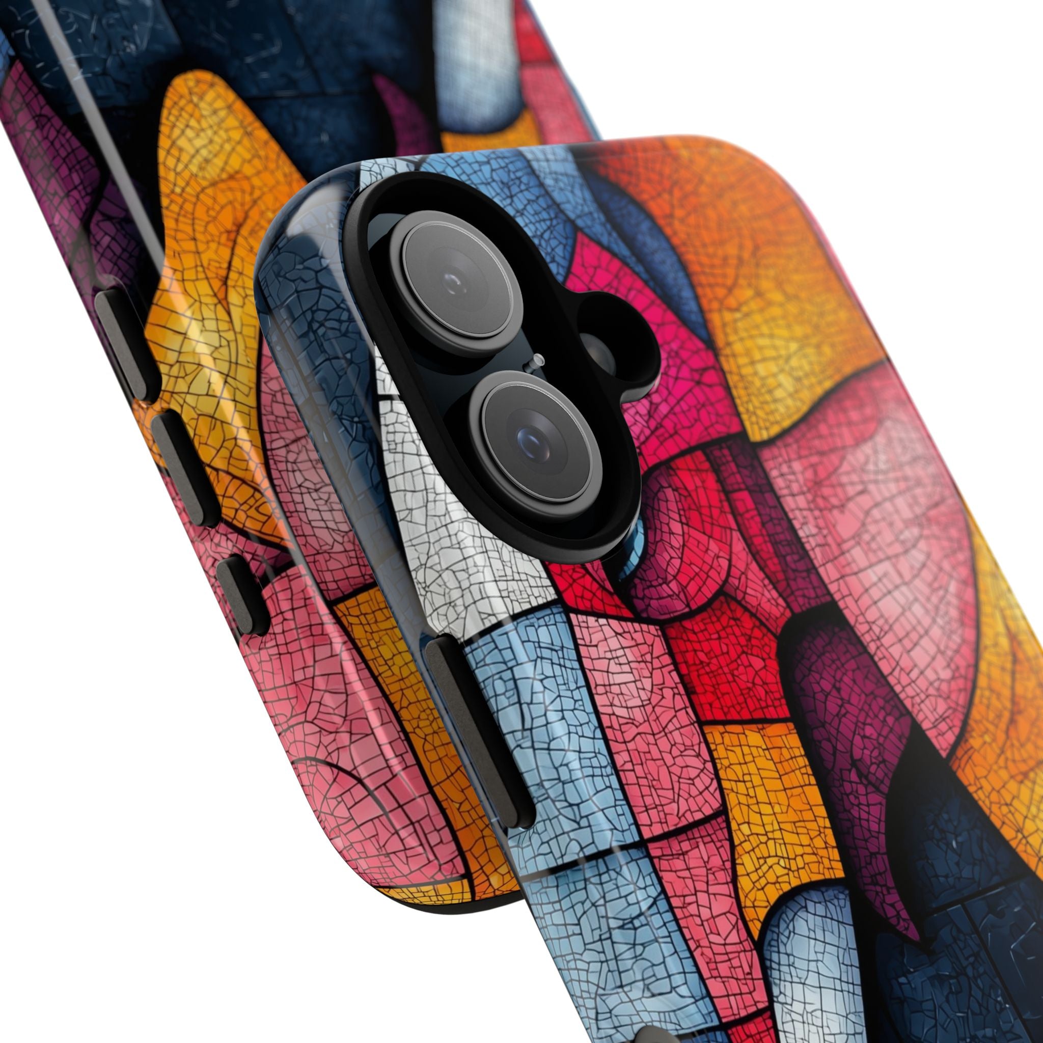 Elephant Mosaic iPhone 16 Plus Case - Tough