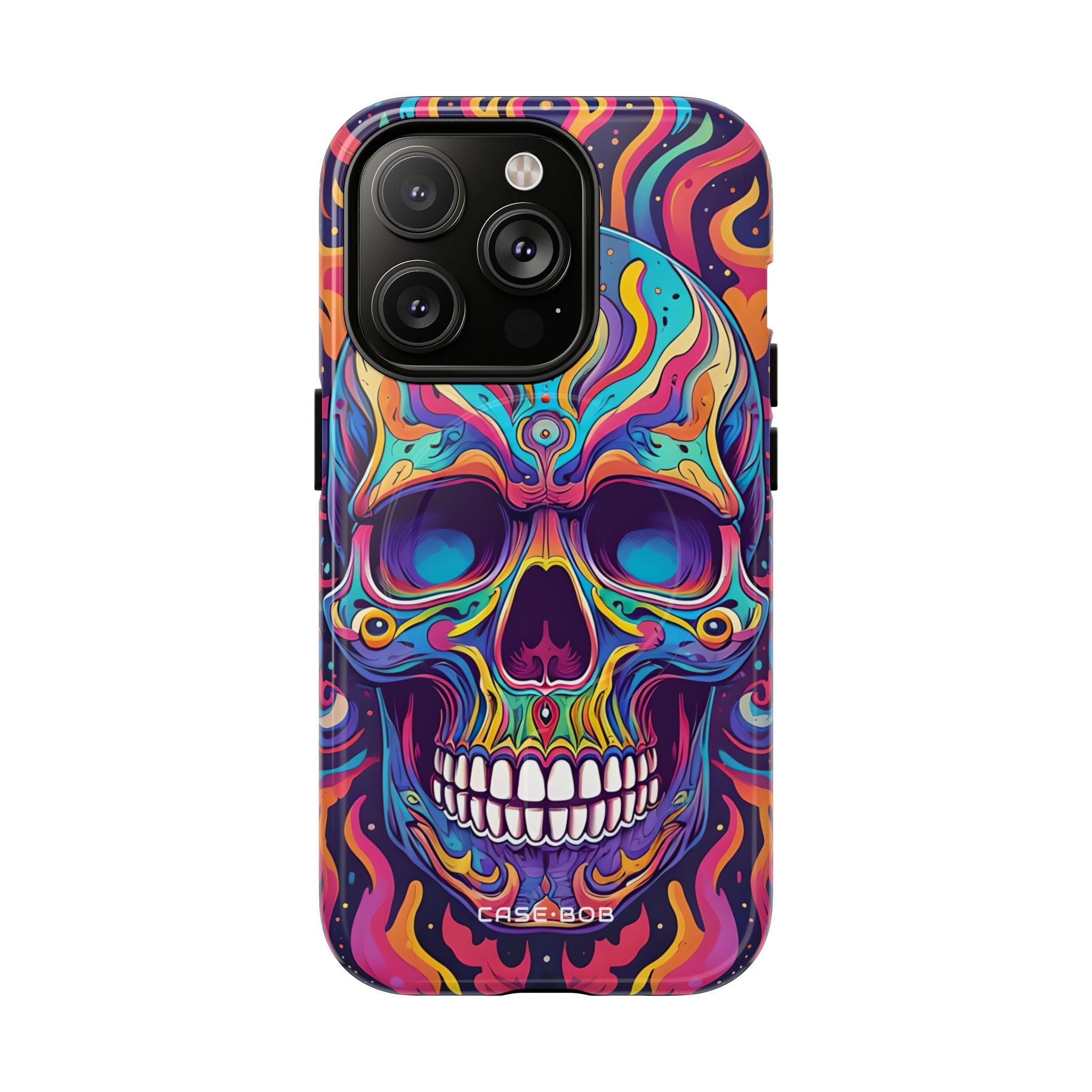 Flaming Skull iPhone 14 Pro Case - Tough+