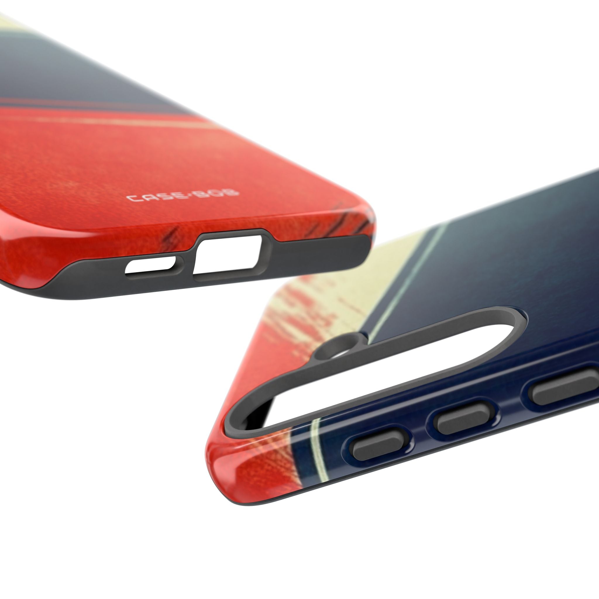 Blue Diagonal Motion Samsung S25 Plus Case - Tough