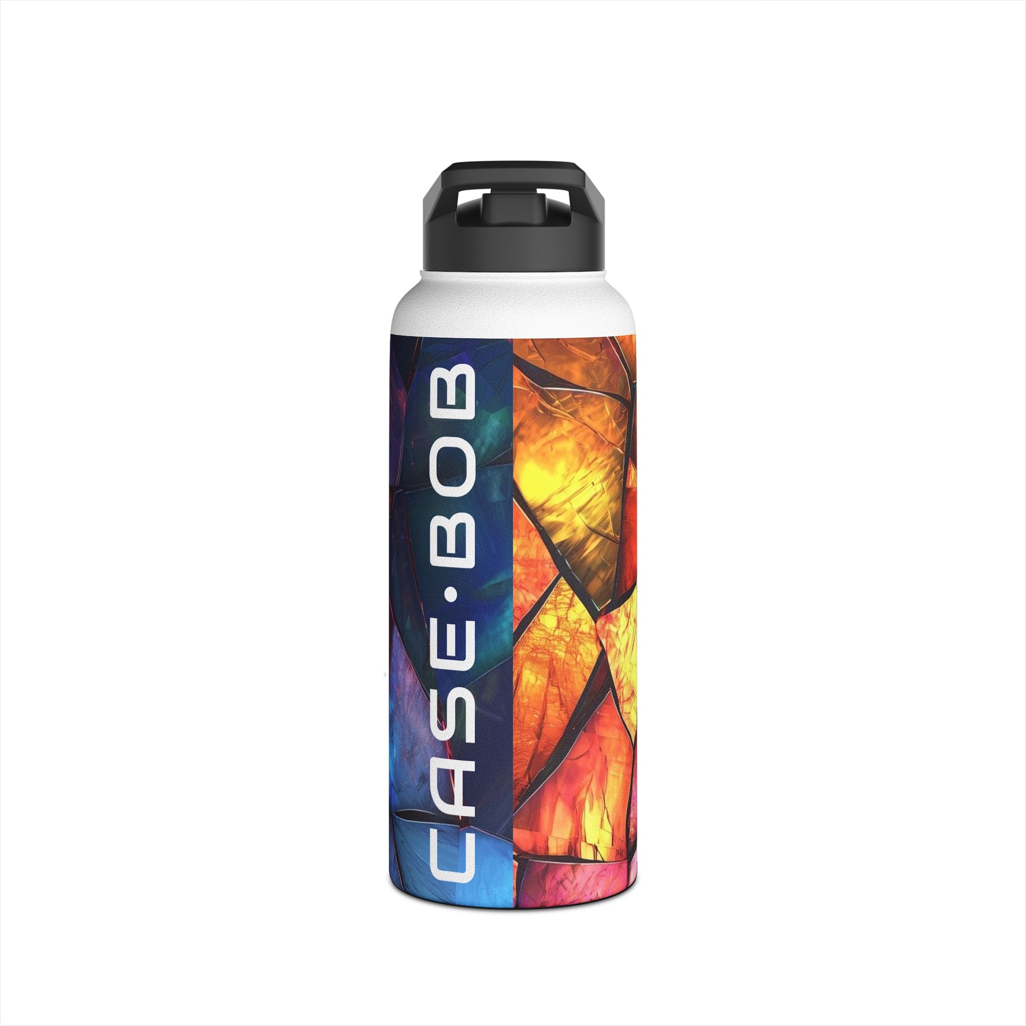 Crimson Shards - Stainless Steel Water Bottle