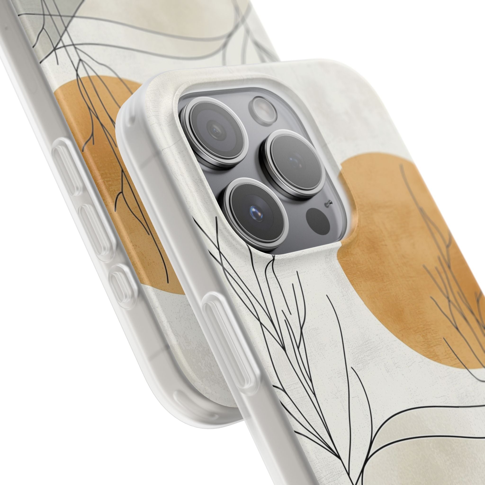 Orange Halo iPhone 15 Pro Case - Soft