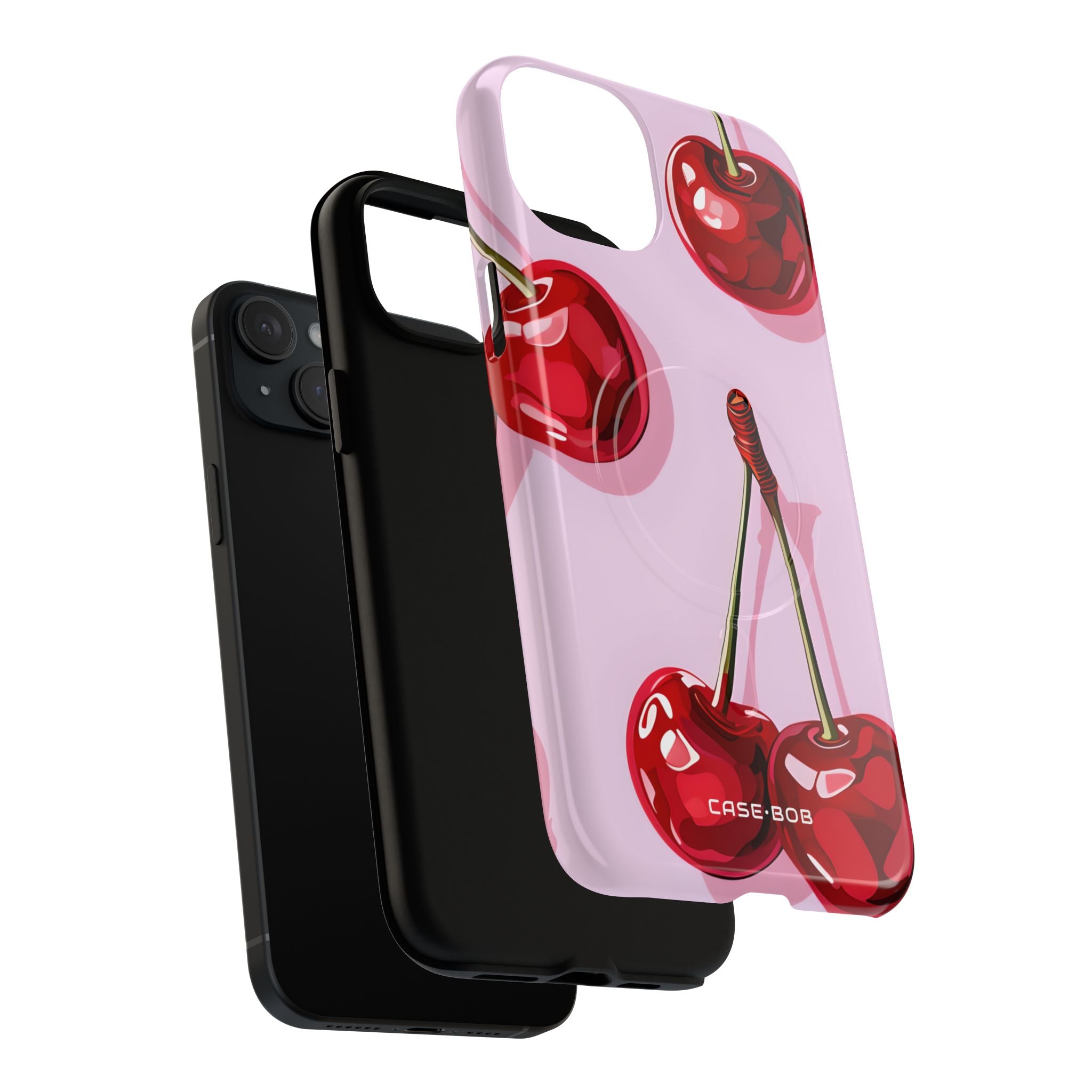Glossy Cherry Burst iPhone 15 Plus Case - Tough+