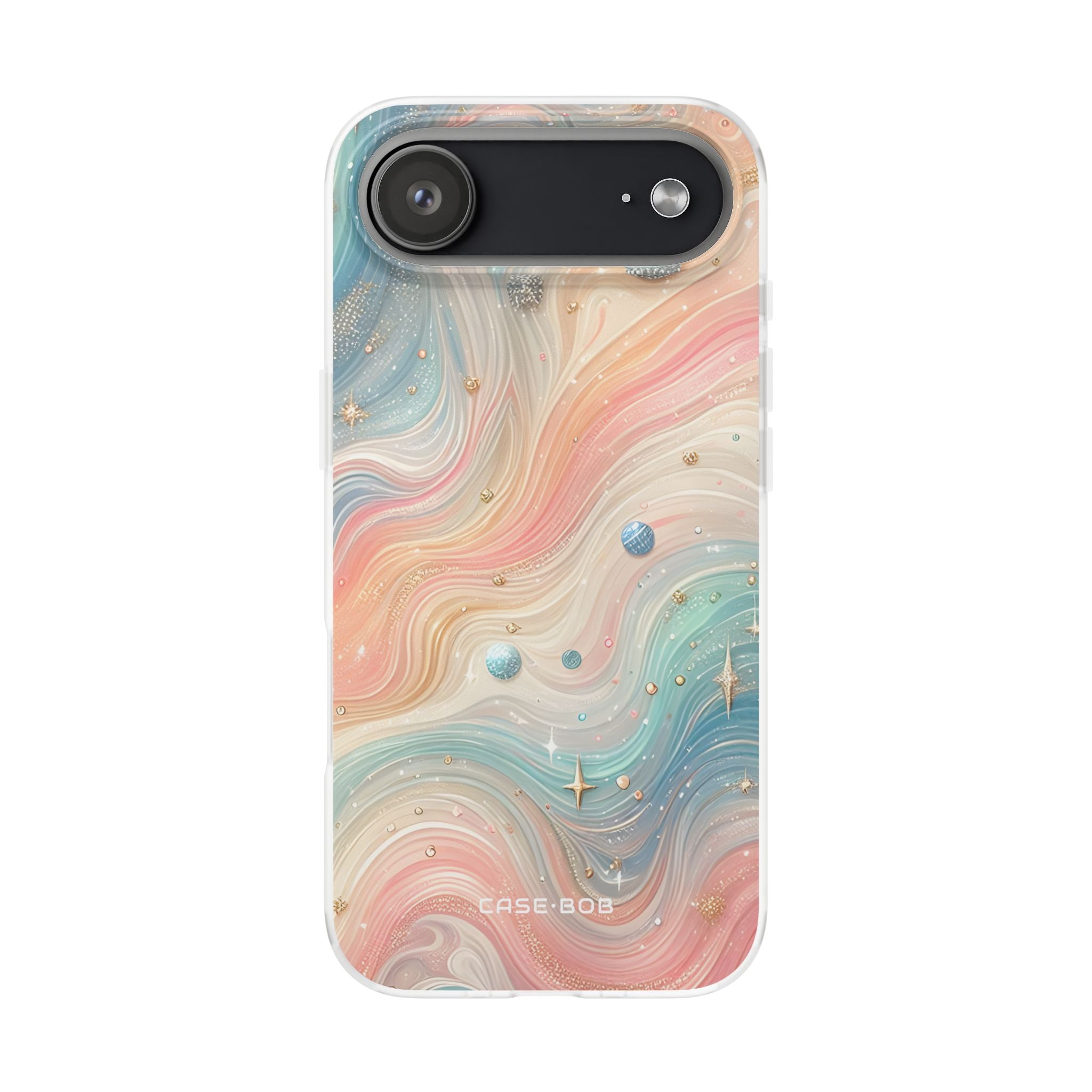 Iridescent Swirls iPhone 17 Air Case - Soft