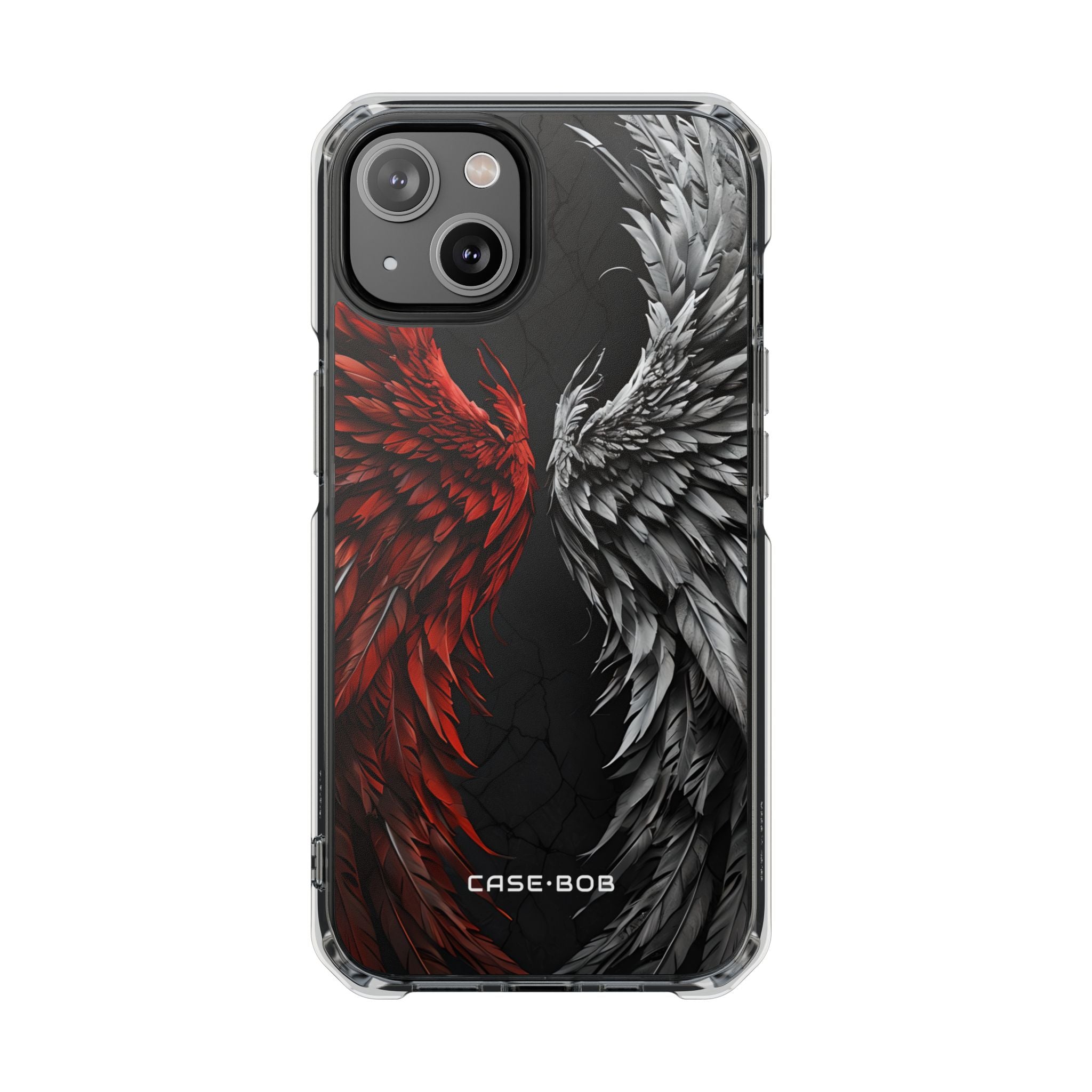 Crimson White Wings iPhone 14 Case - Impact
