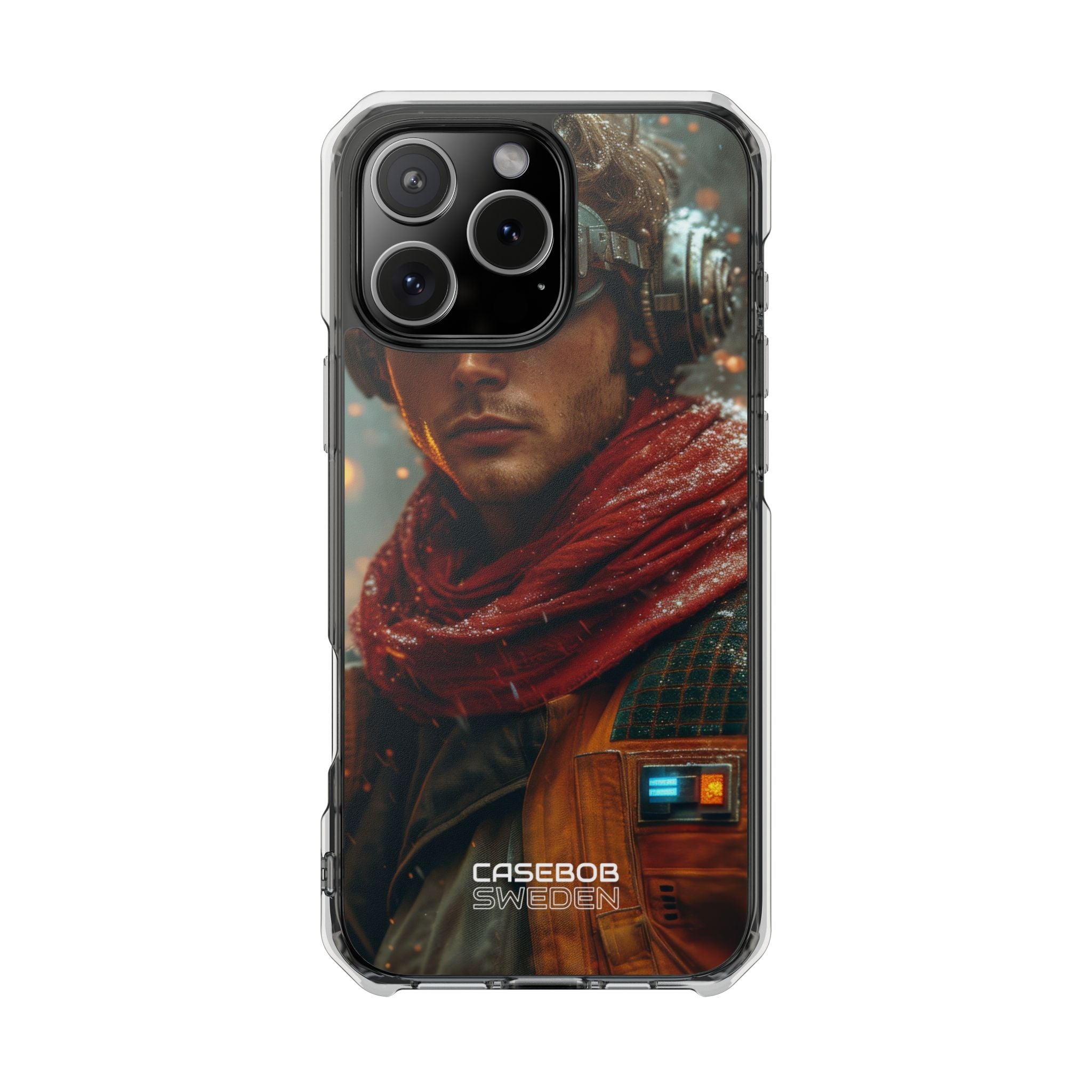 Futuristic Steampunk Explorer iPhone 16 - Impact Clear+