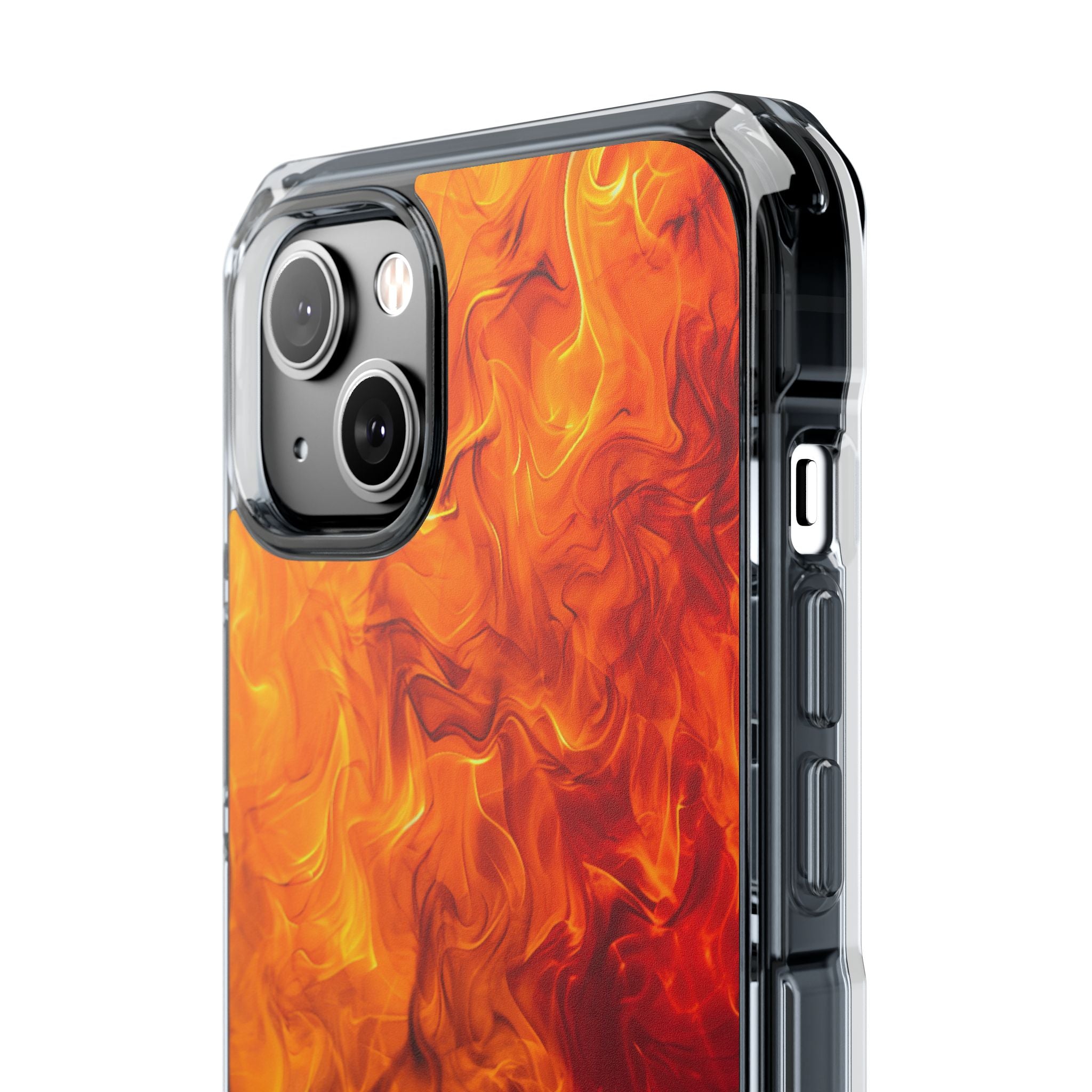 Flaming Energy Swirl iPhone 14 - Impact Clear+