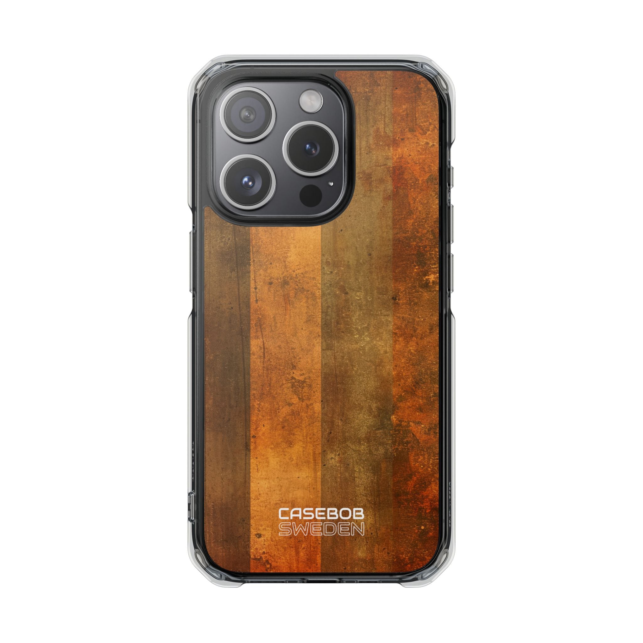 Rustic Striped Texture iPhone 15 - Impact Clear+