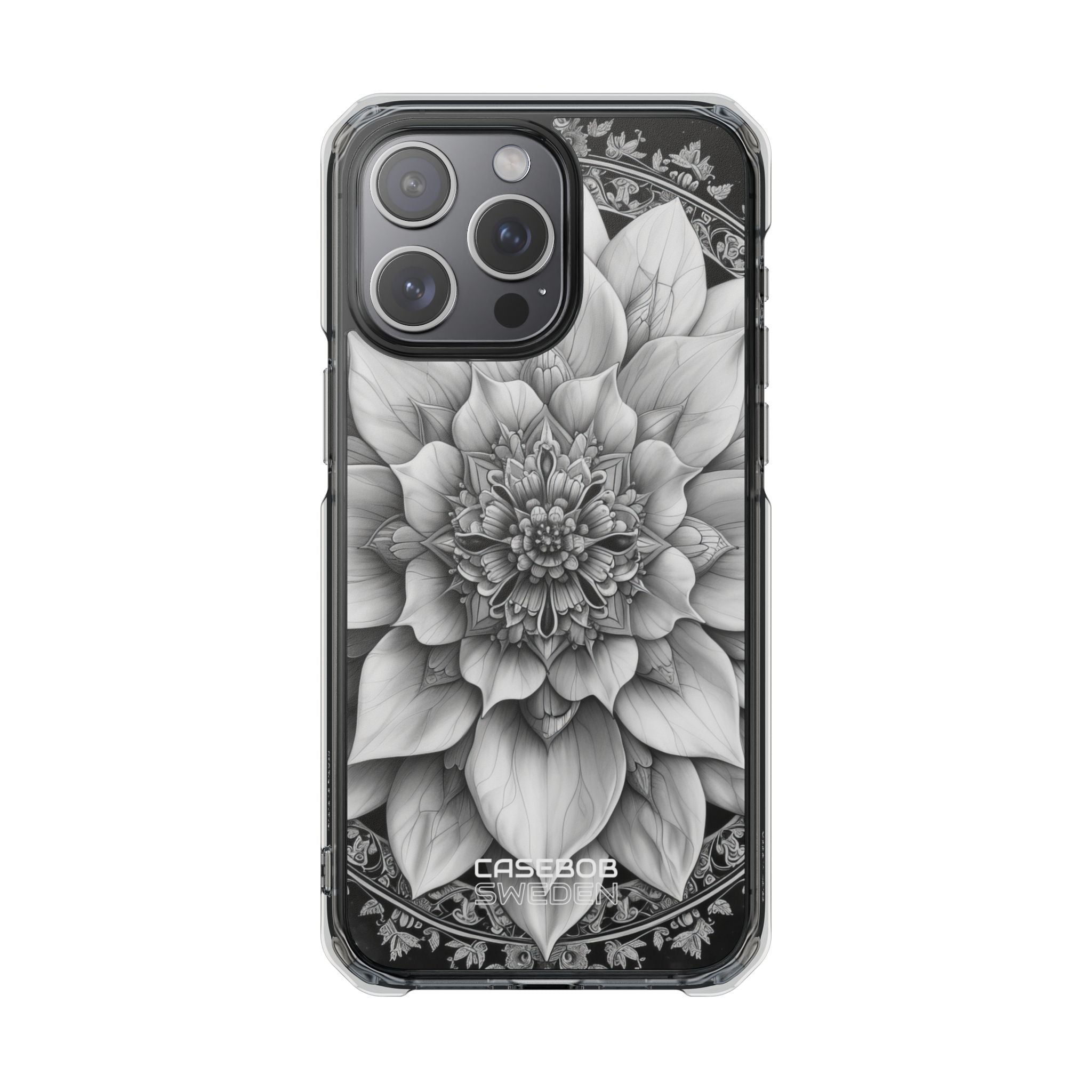 Cosmic Floral Mandala iPhone 15 - Impact Clear+