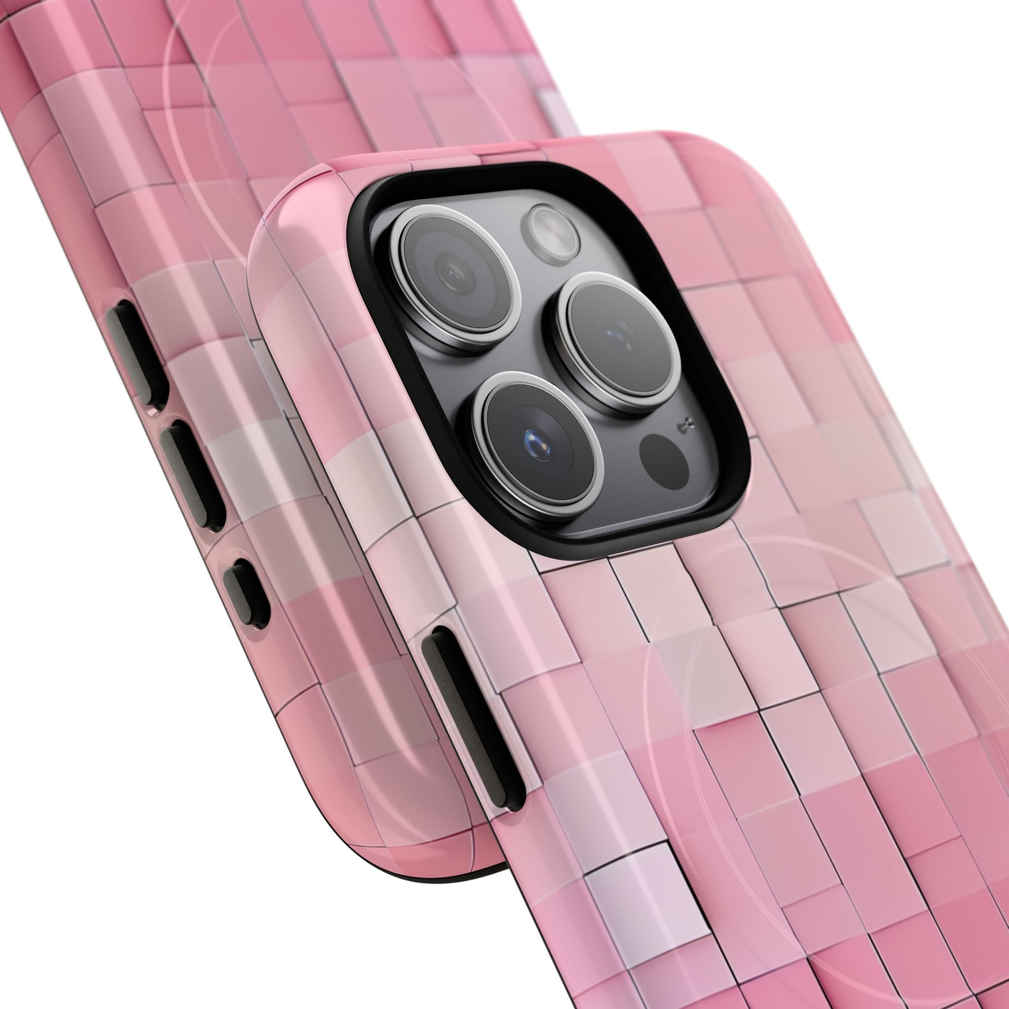 Pink Mosaic Glow iPhone 15 - Tough+