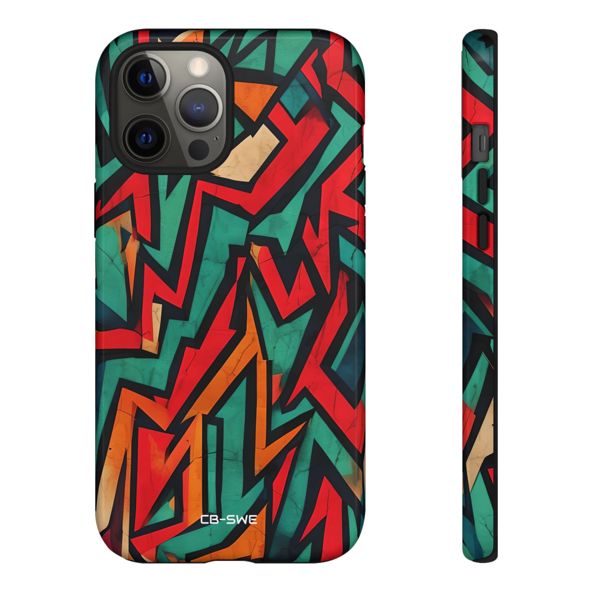Vivid Geometry Dance - iPhone Case