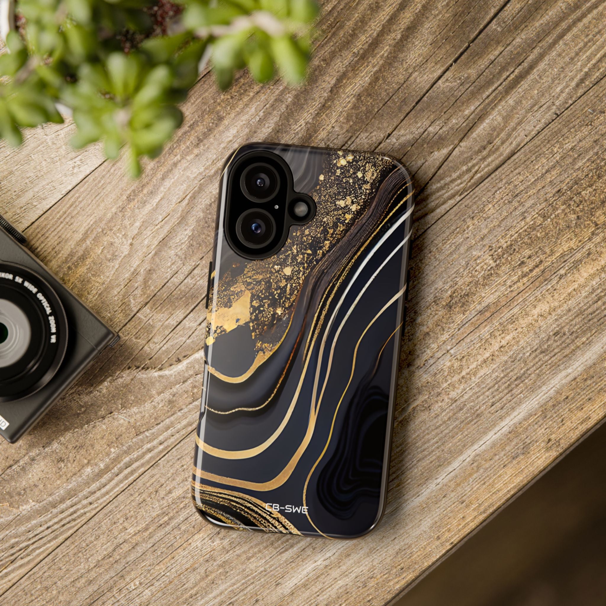 Elegant Gold Streams - iPhone Case