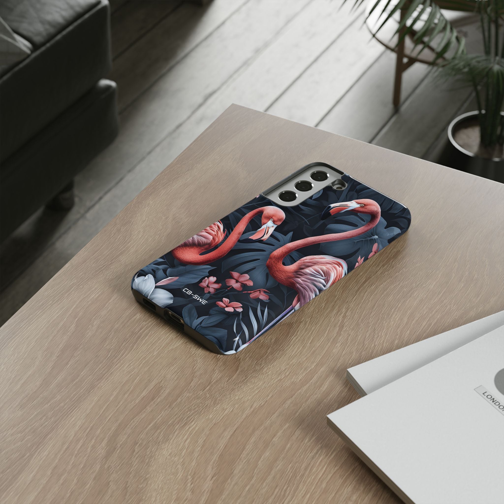 Flamingos Embrace Nature - Samsung Case