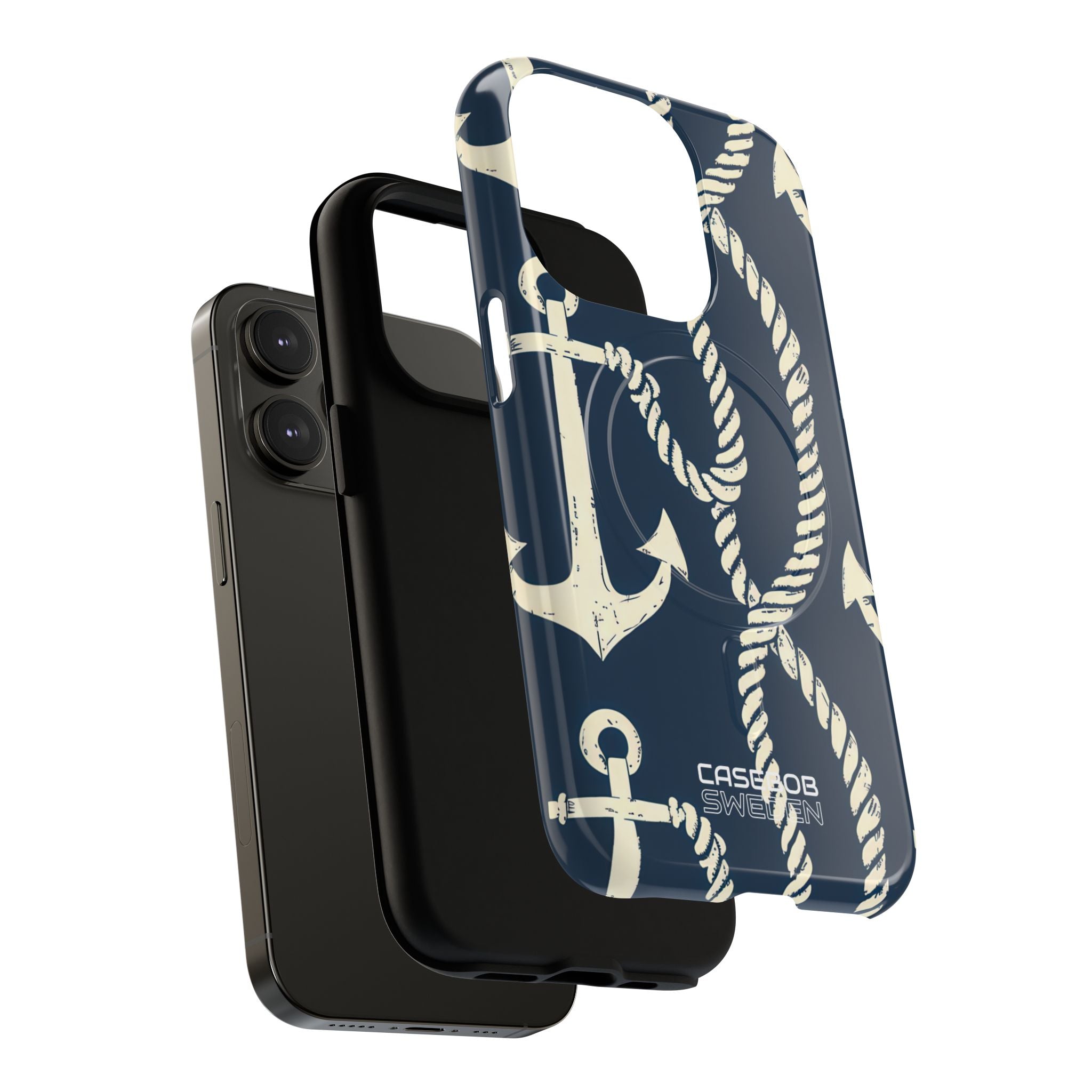Nautical Anchors Rope iPhone 14 - Tough+