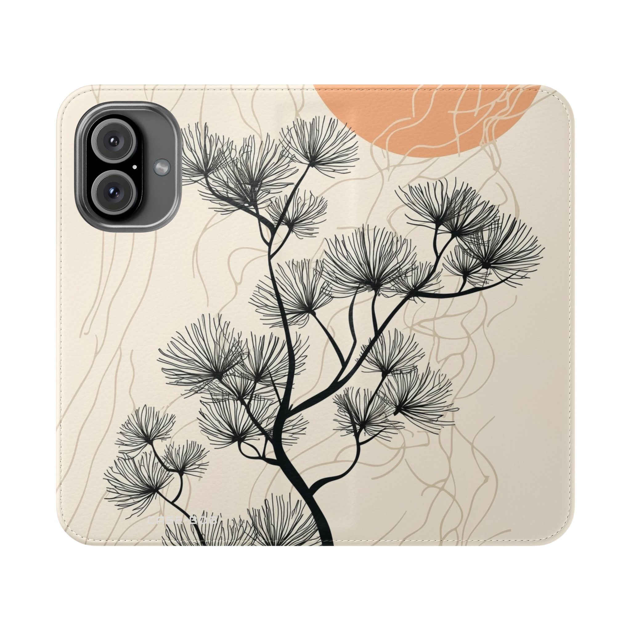 Spiky Tree Sunset - iPhone 16 Case - Wallet