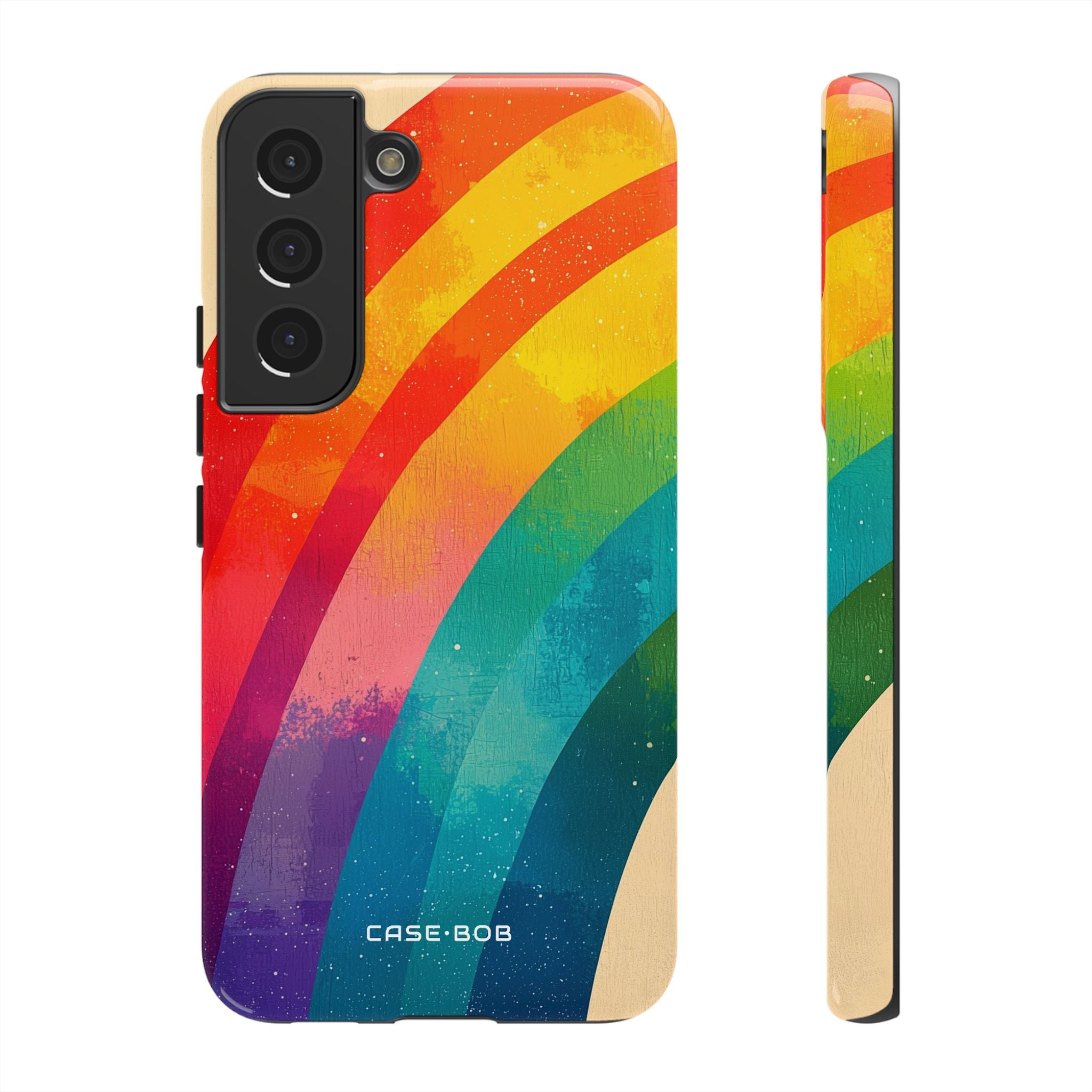 Textured Rainbow Arc Samsung S22 Case - Tough