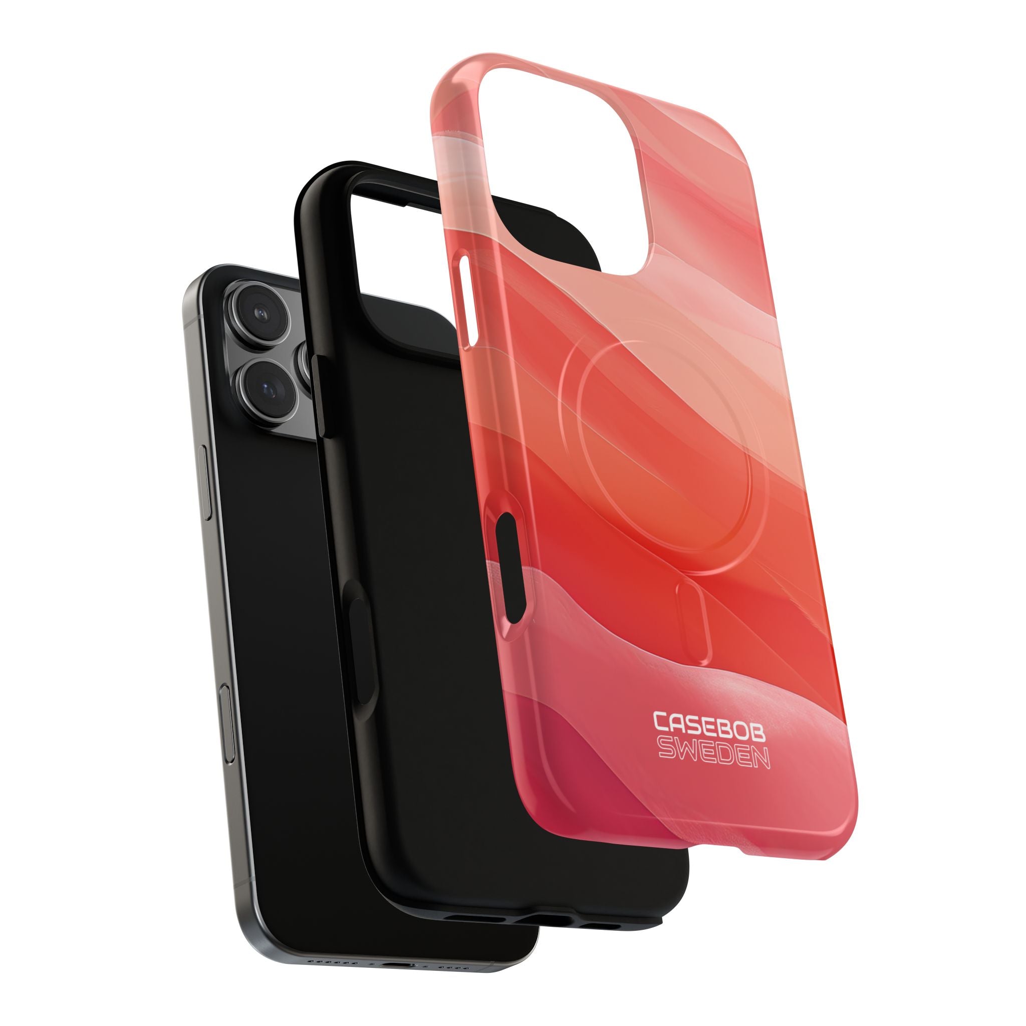 Flowing Coral Waves iPhone 16 - Tough+