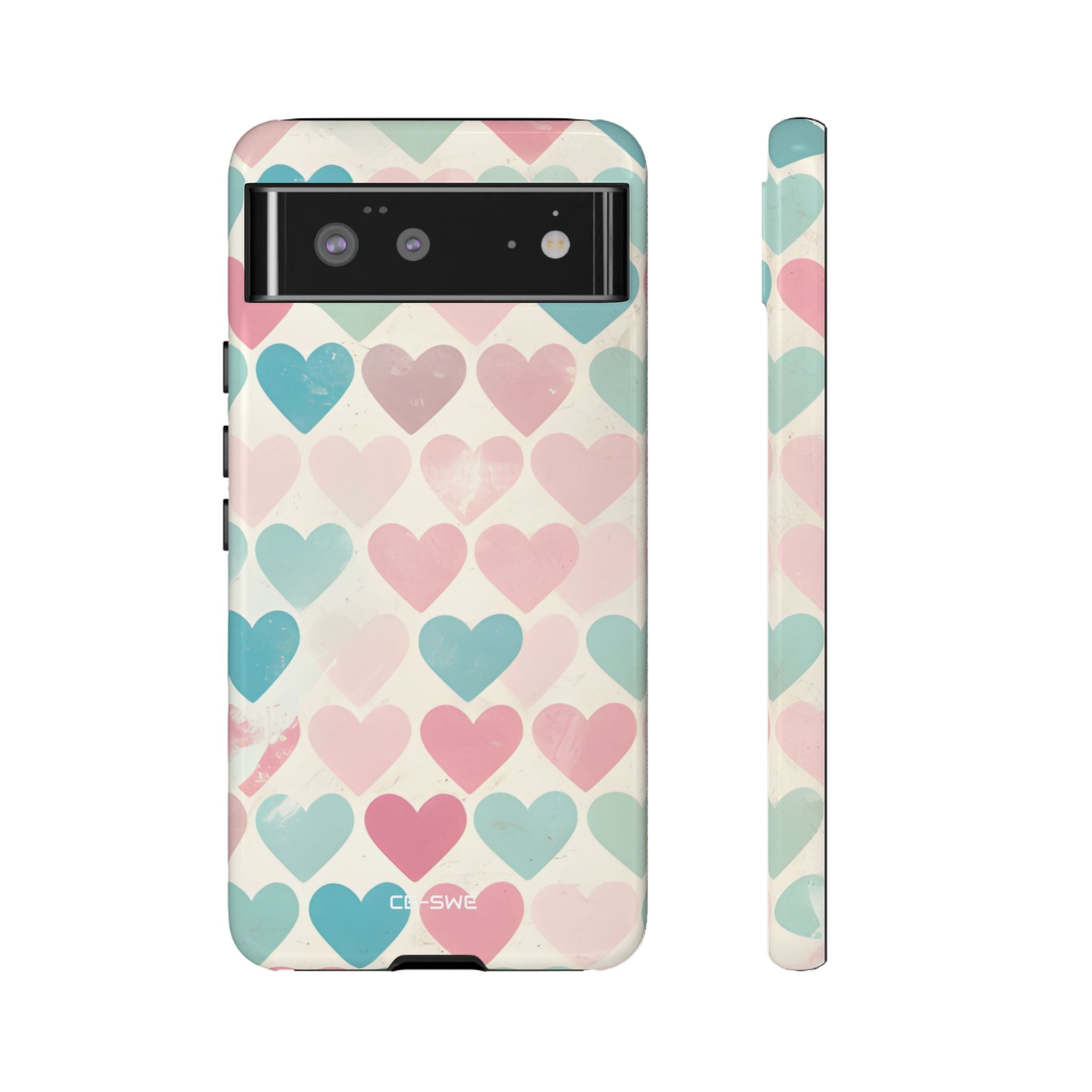 Retro Hearts Symmetry - Google Pixel Case