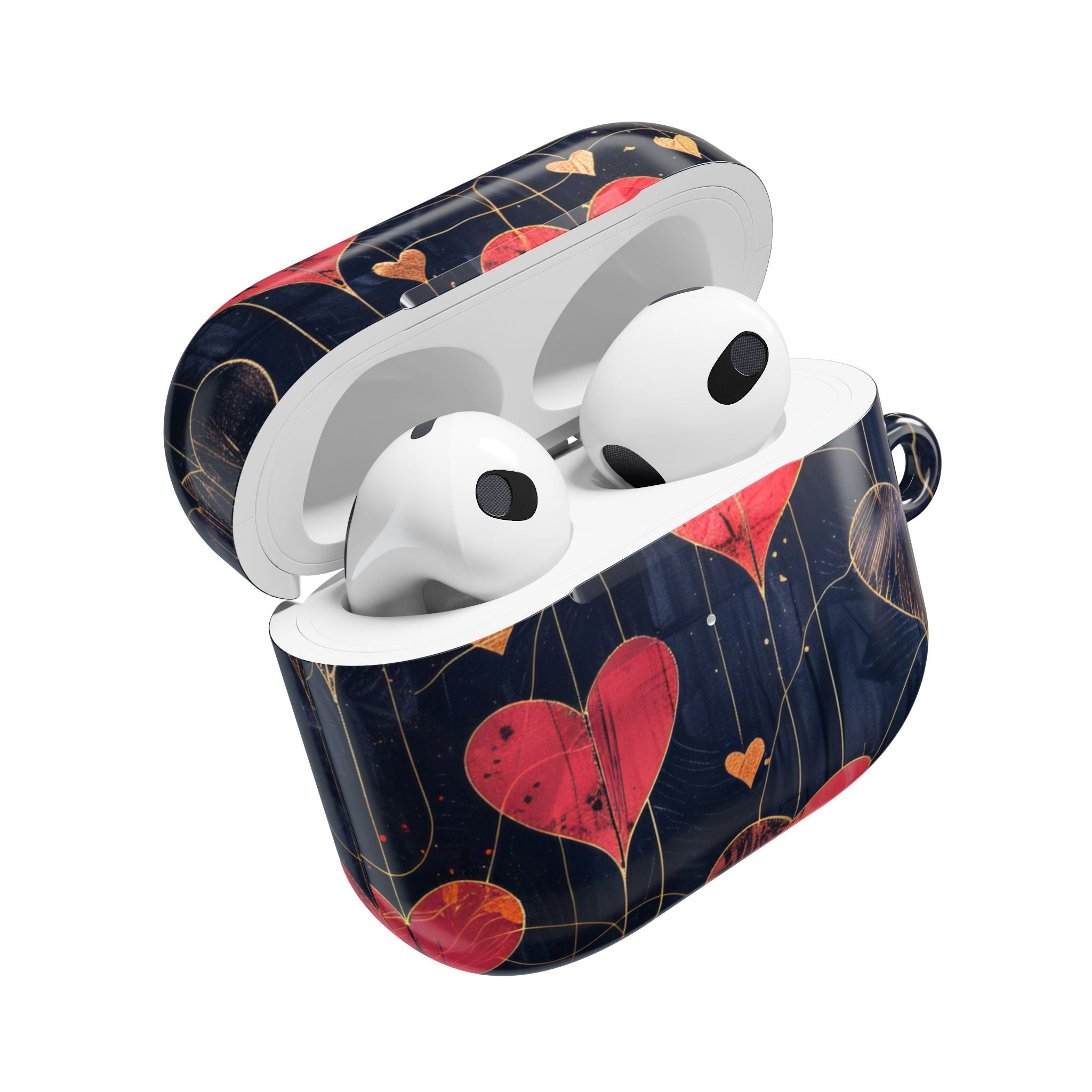 Rauhallinen sydänruudukko - AirPods Case