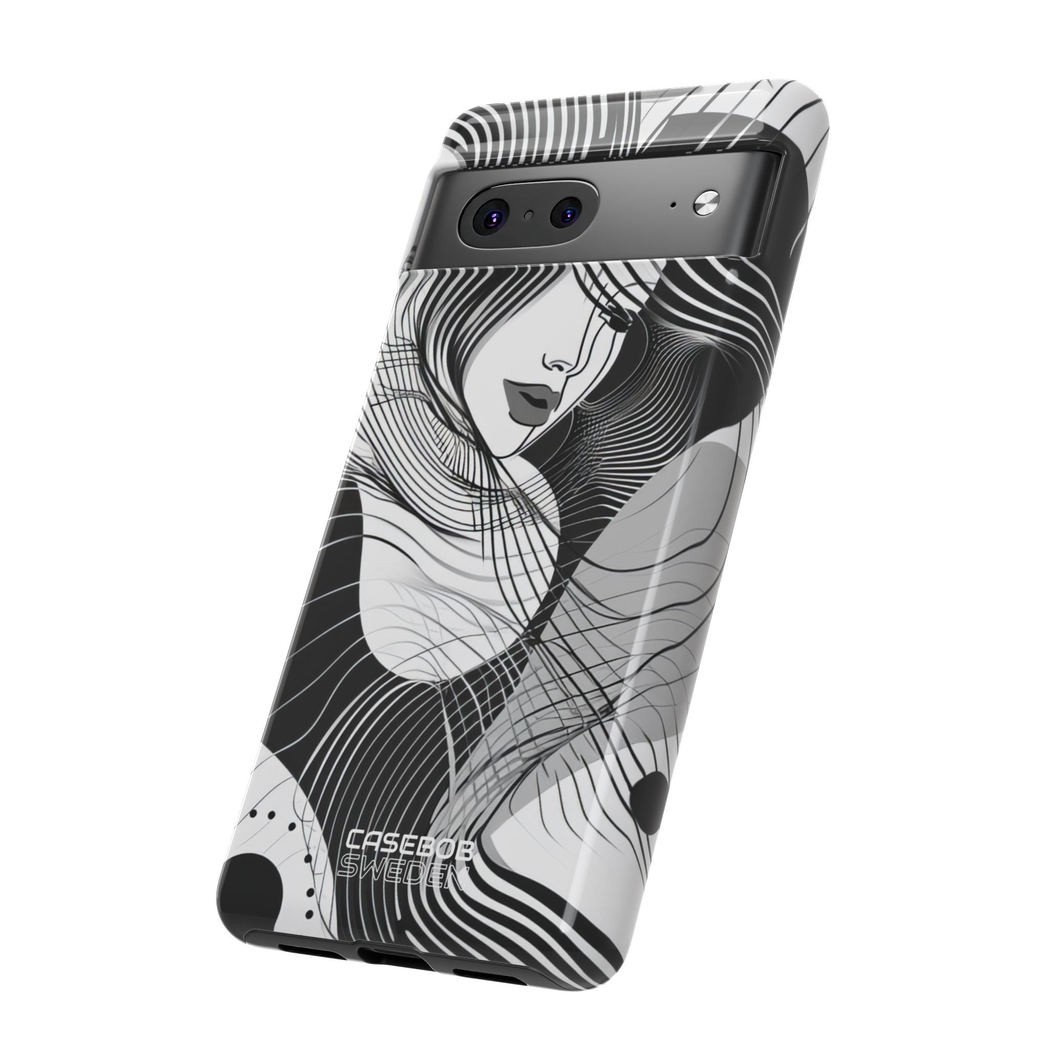 Orange Wave Motion Google Pixel 7 - Tough