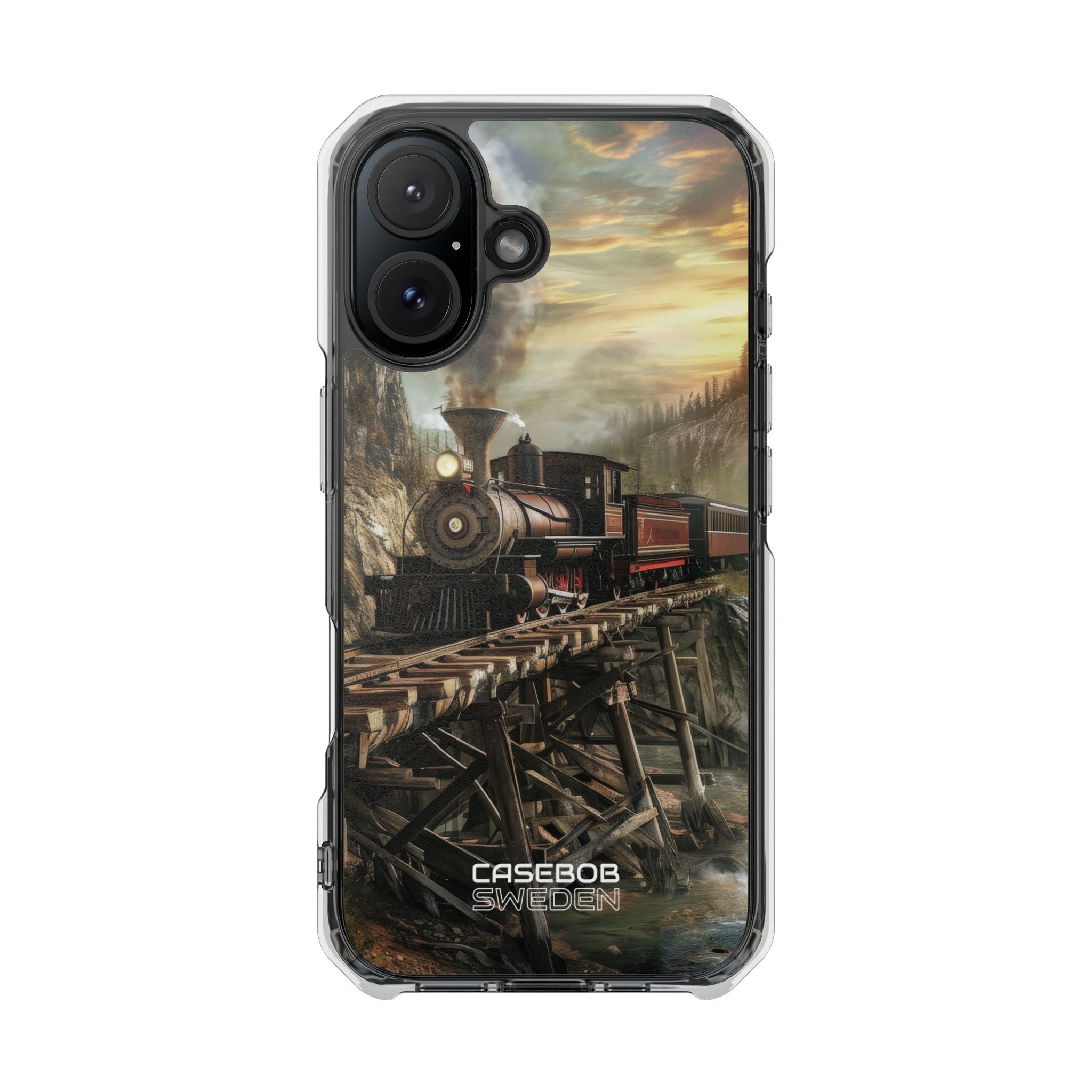 Steam Mountain Crossing iPhone 16 - Impact Clear+