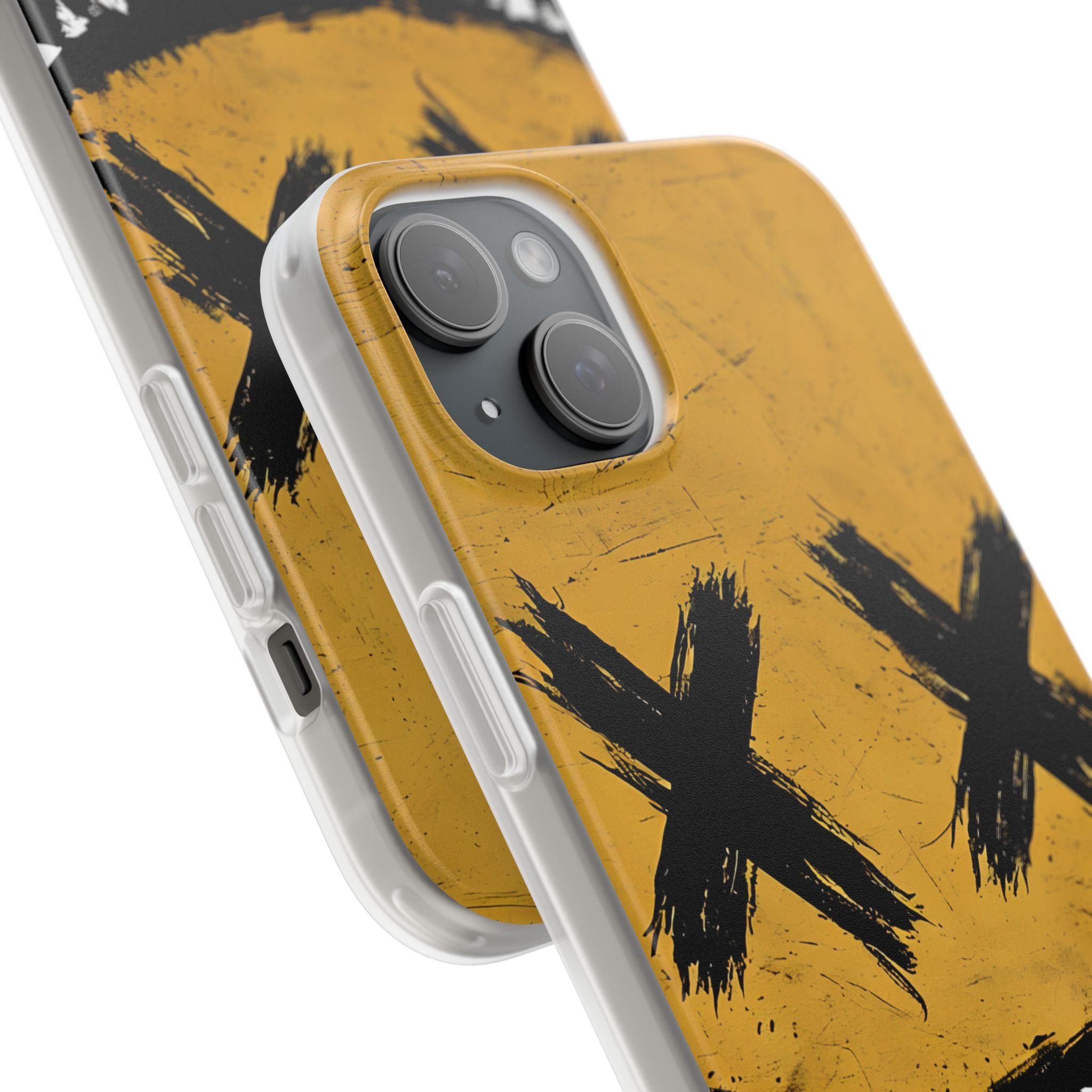 Jagged Smile Yellow iPhone 15 Plus Case - Soft