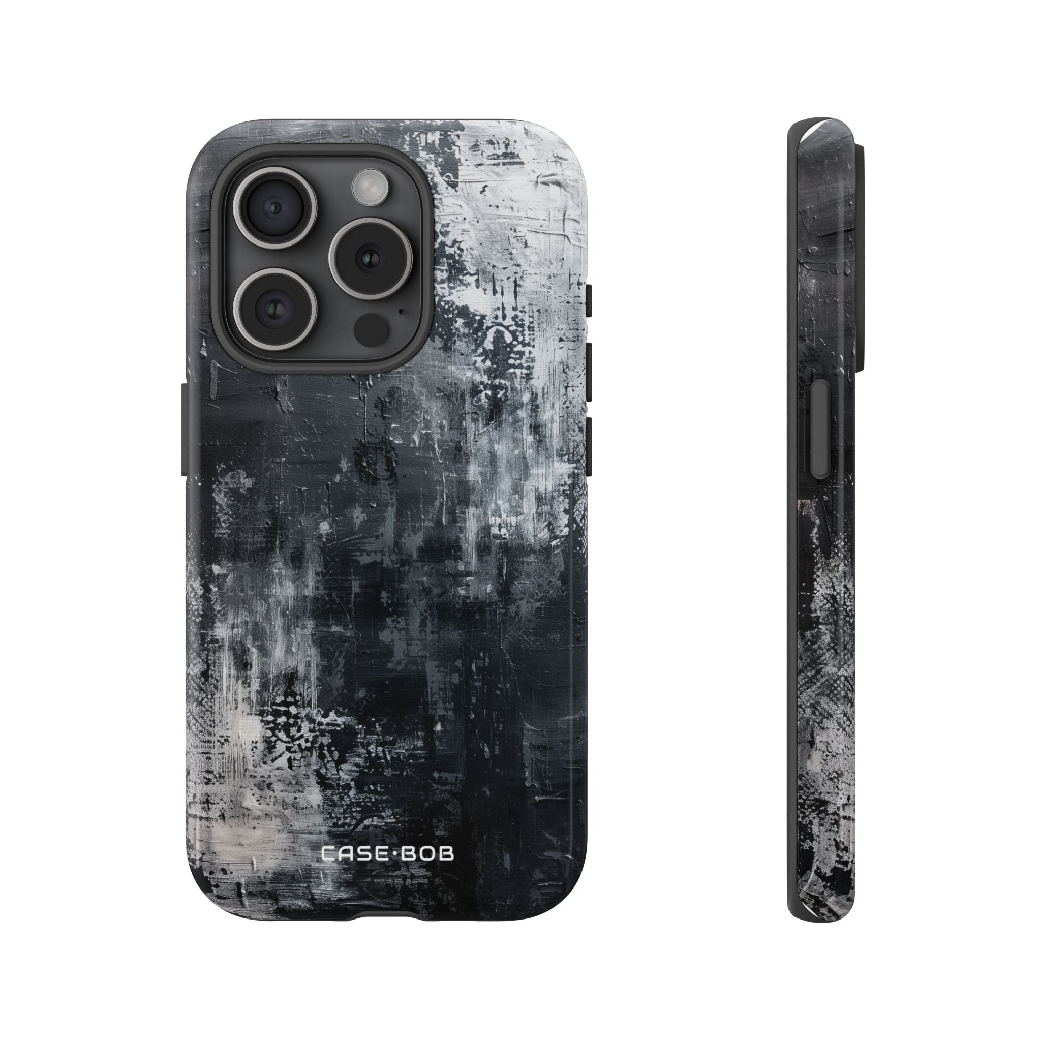 Textured Blackscape iPhone 15 Pro Case - Tough