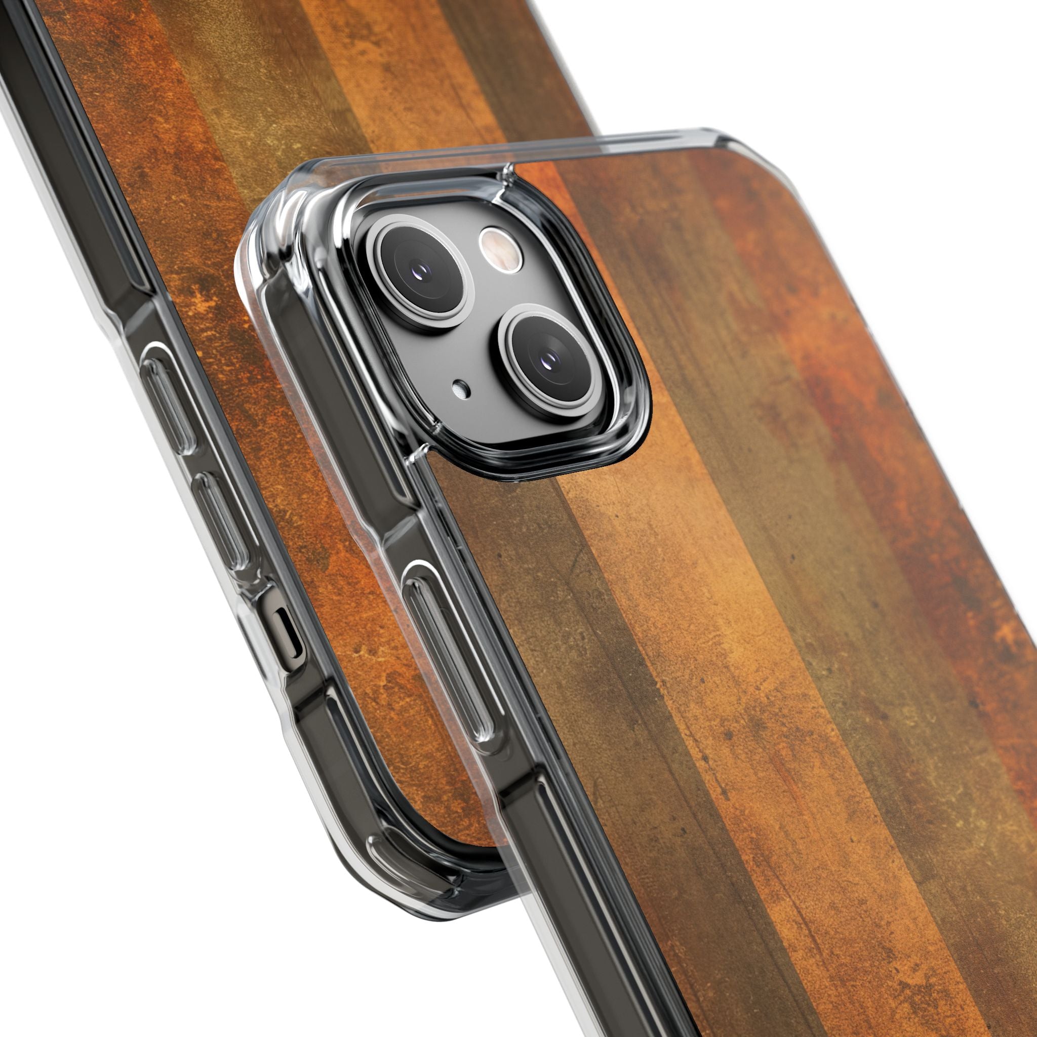 Rustic Striped Texture iPhone 14 - Impact Clear+