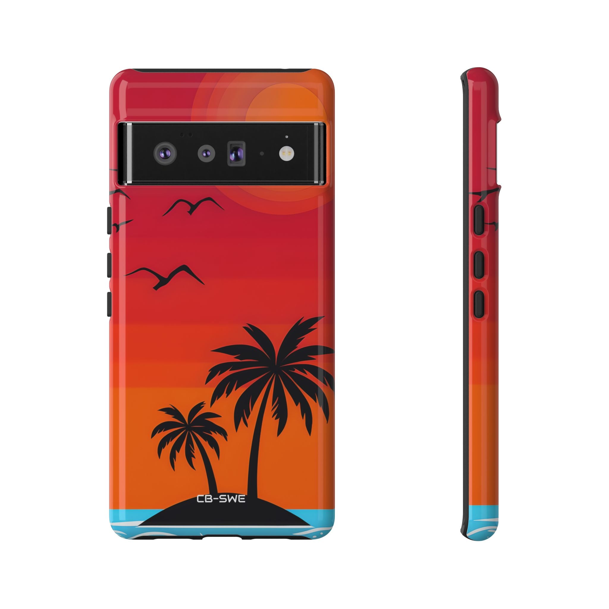 Summer Sunset Silhouettes - Google Pixel Case