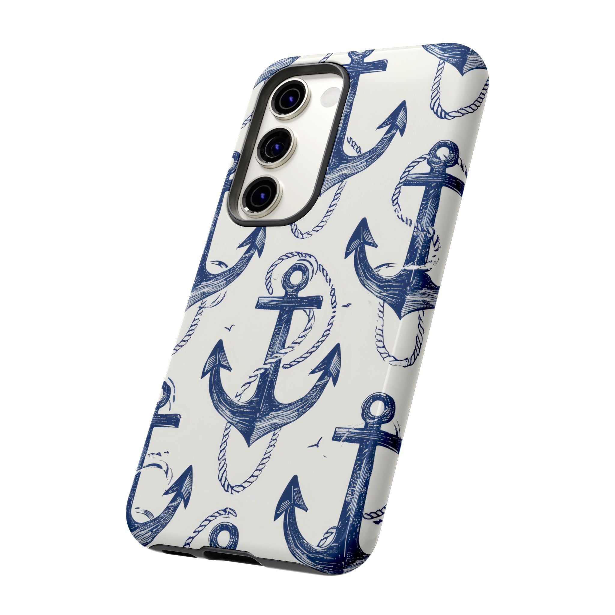 Navy Anchor Loop Samsung S23 Case - Tough