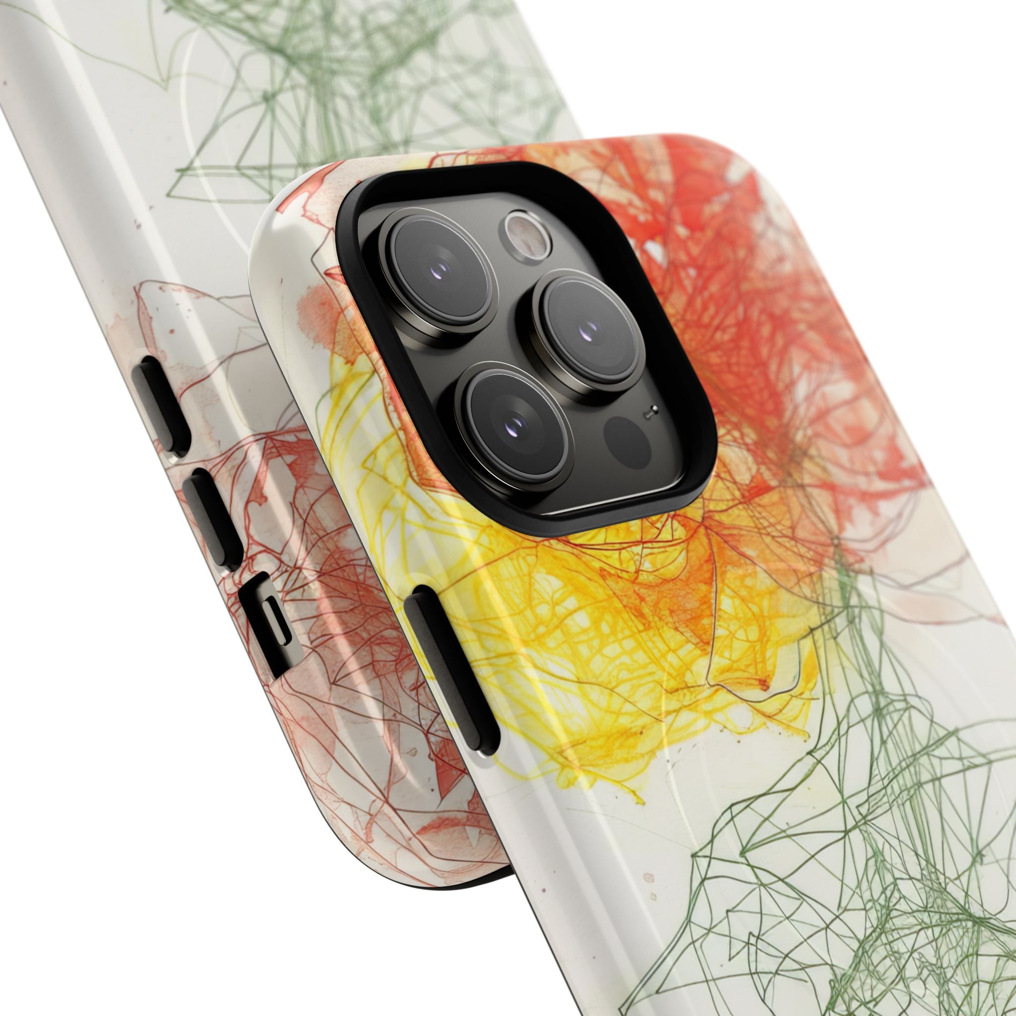 Fiery Blossom Tangle iPhone 14 - Tough+
