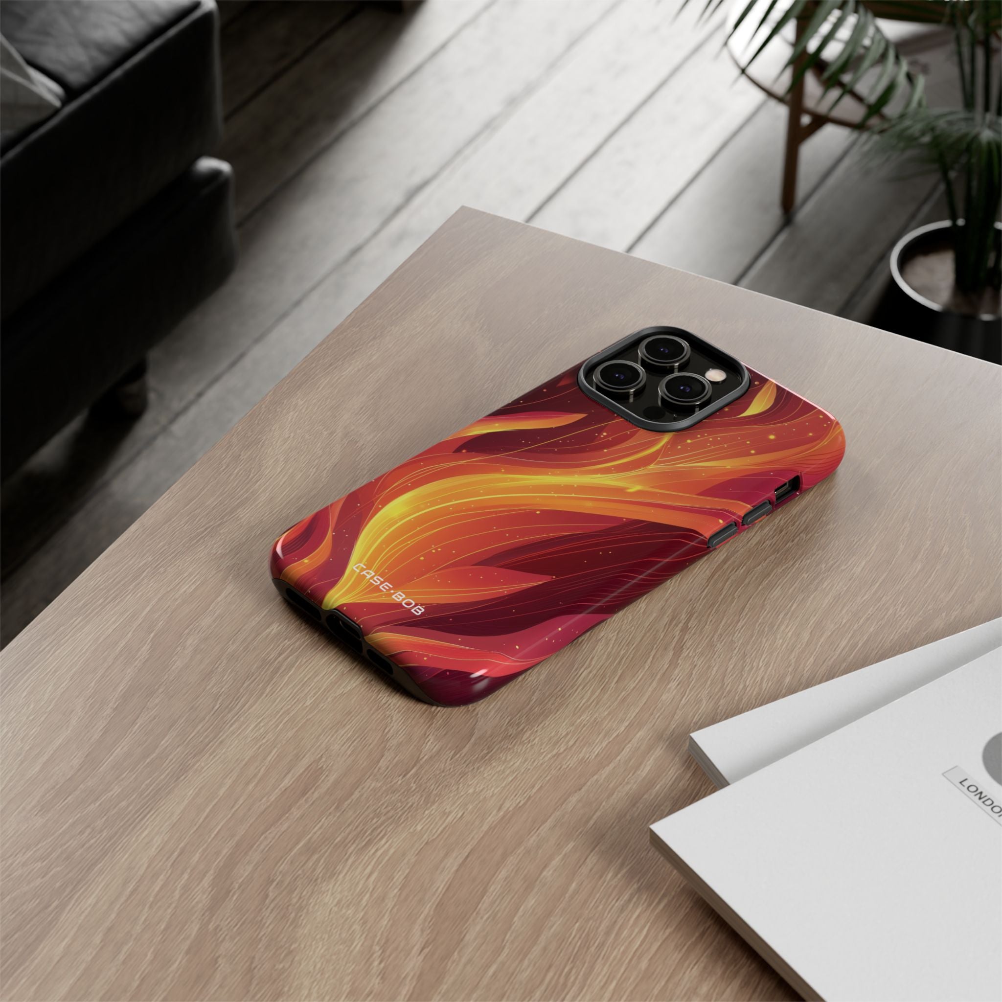 Flaming Flow iPhone 14 Pro Max Case - Tough