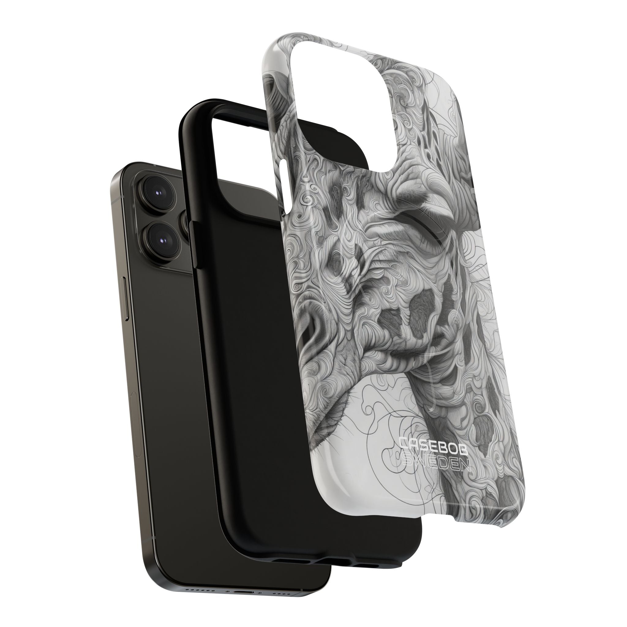 Swirling Giraffe Art iPhone 14 - Tough+