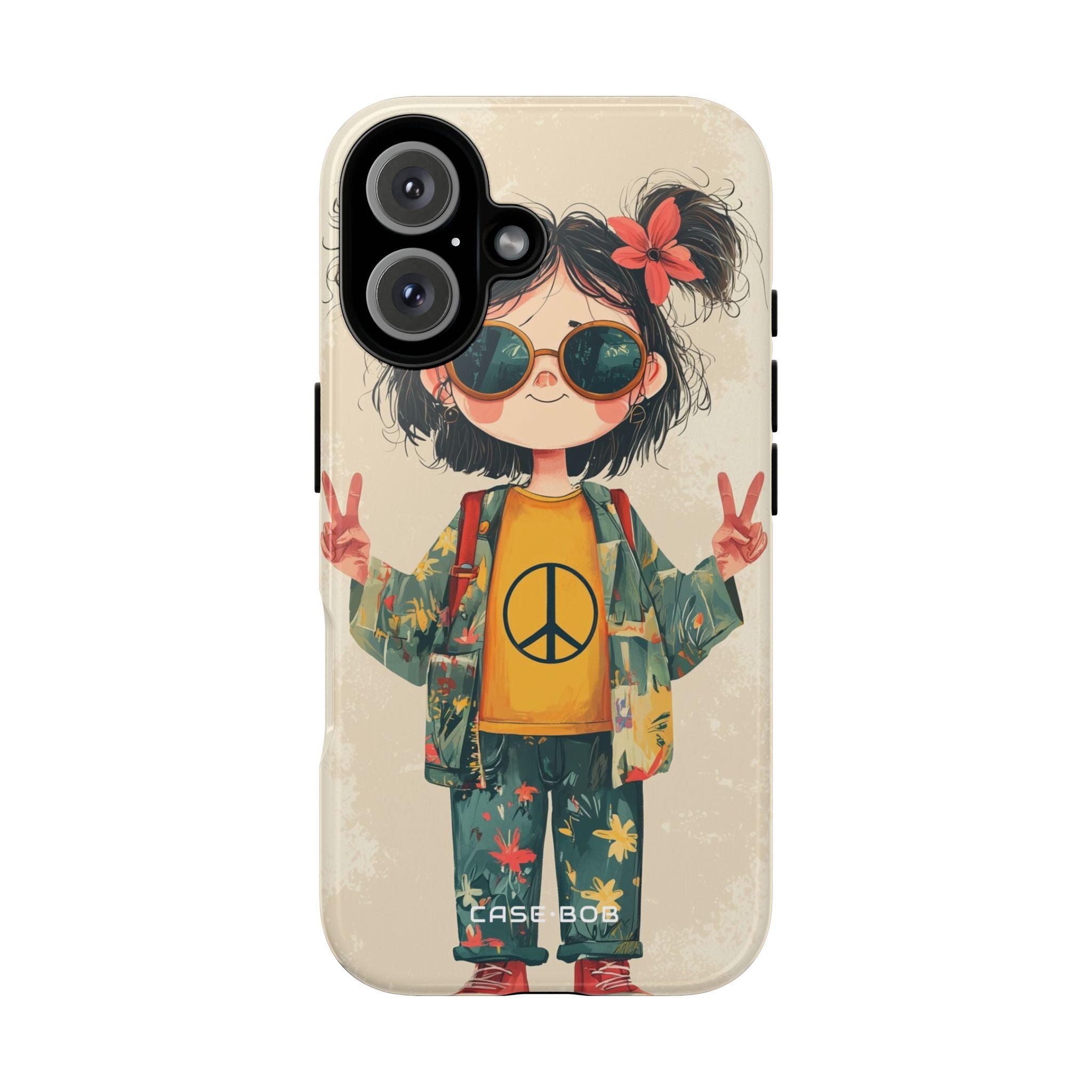 Peace Pigtails iPhone 16 Pro Case - Tough