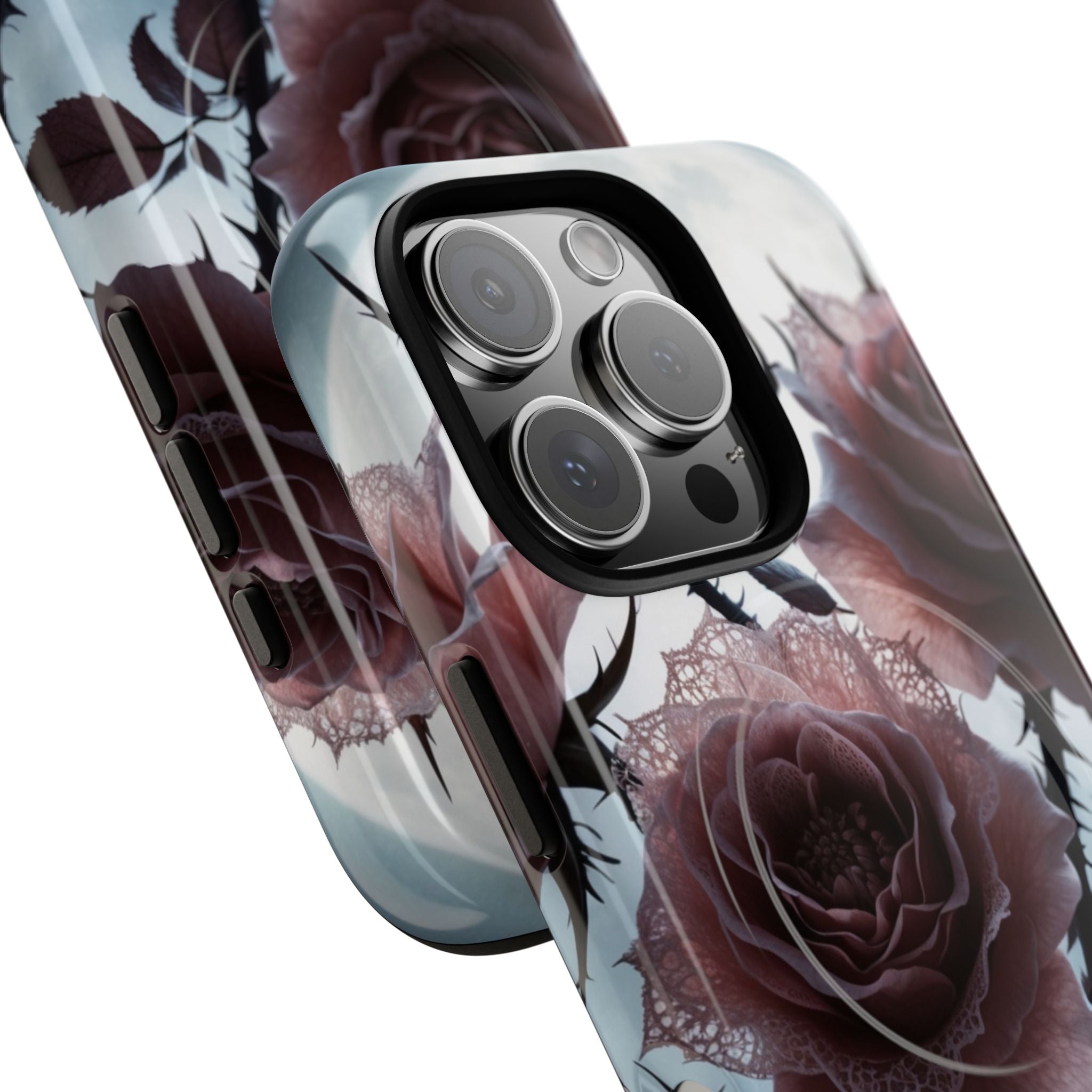 Luminous Rose Thorns iPhone 16 Pro Case - Tough+
