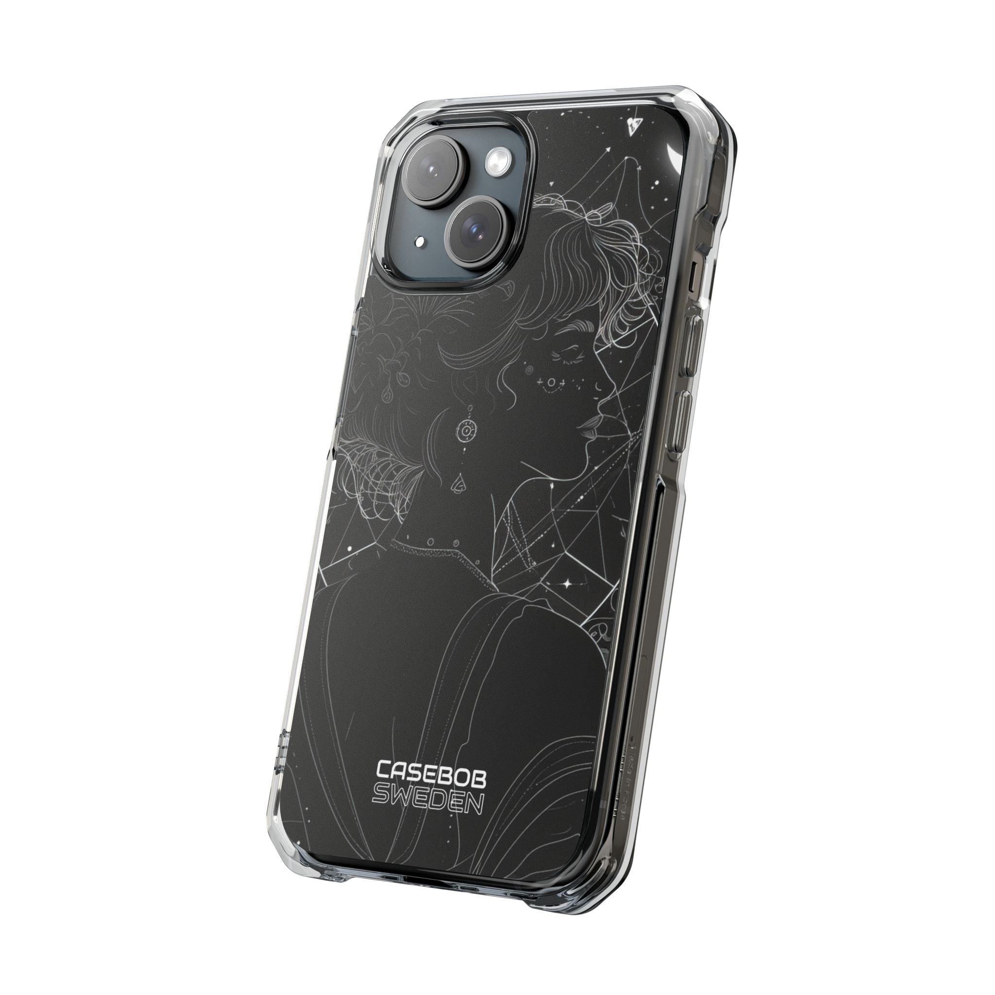 Celestial Bloom Silhouette iPhone 15 - Impact Clear+