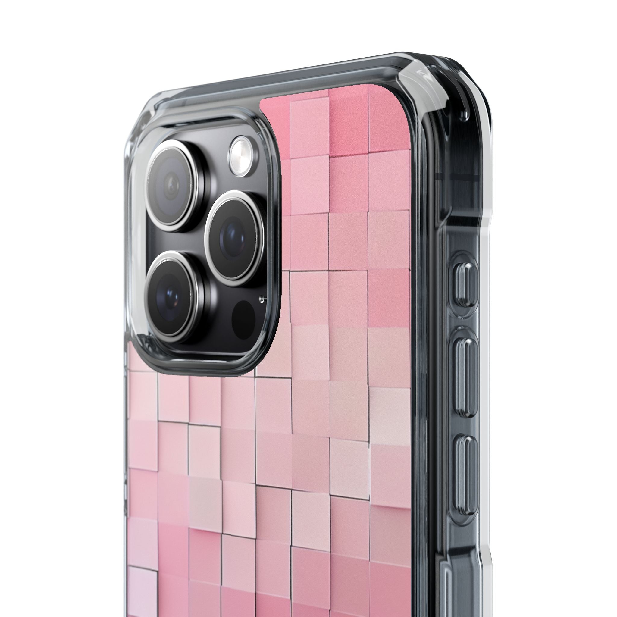 Pink Mosaic Glow iPhone 15 - Impact Clear+