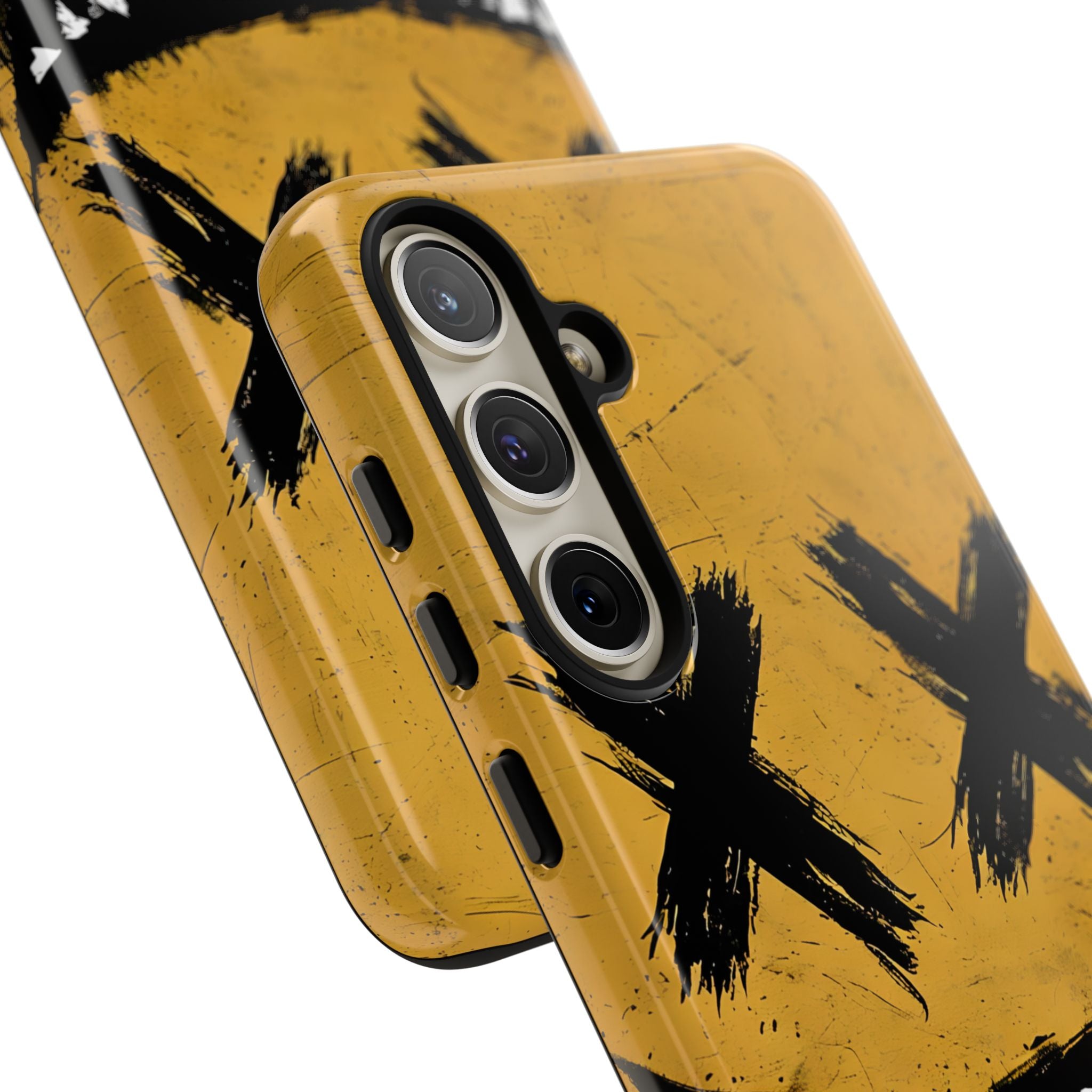 Sinister Smiling Face Grunge Illustration Samsung S24 - Tough