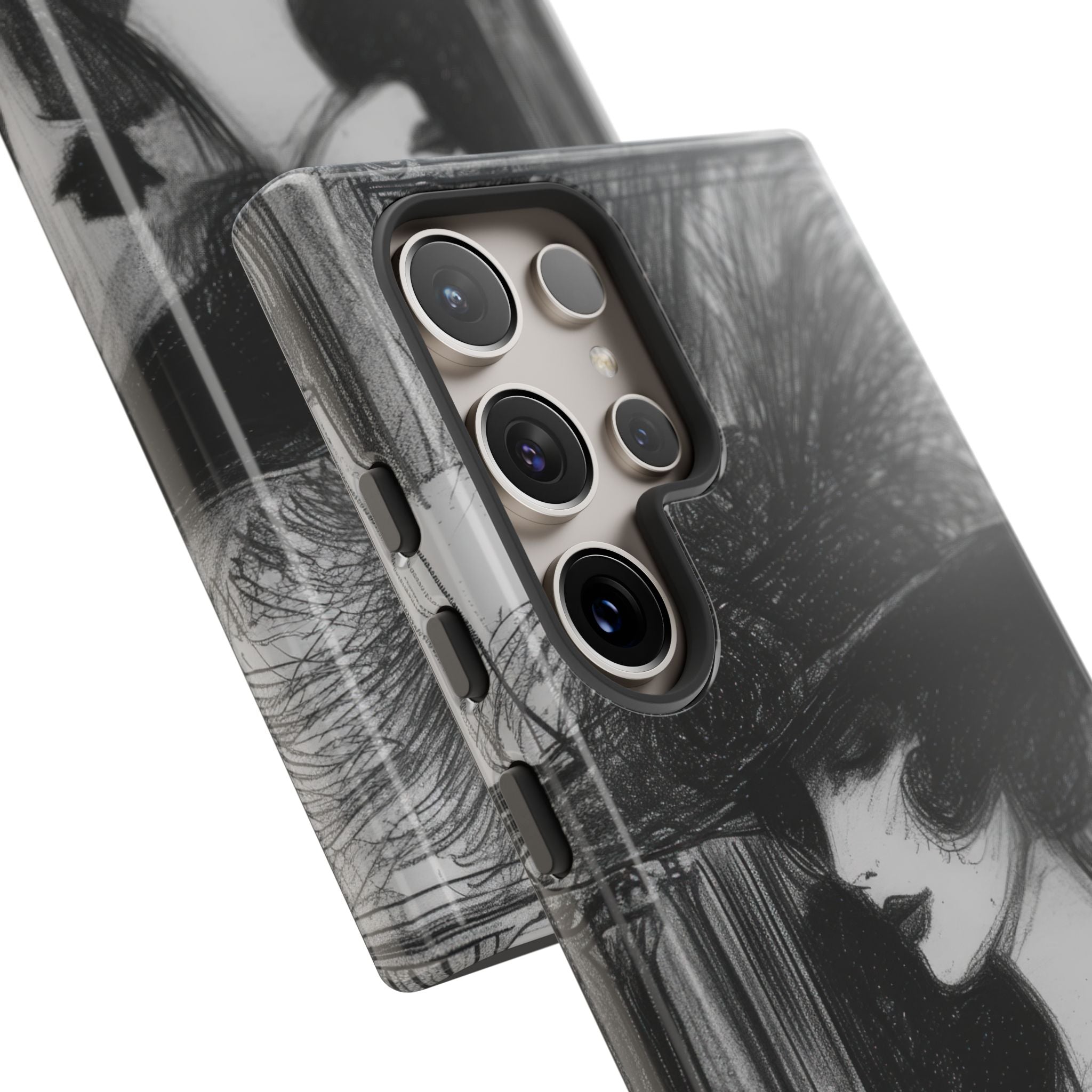 Vintage Feather Elegance Samsung S24 - Tough